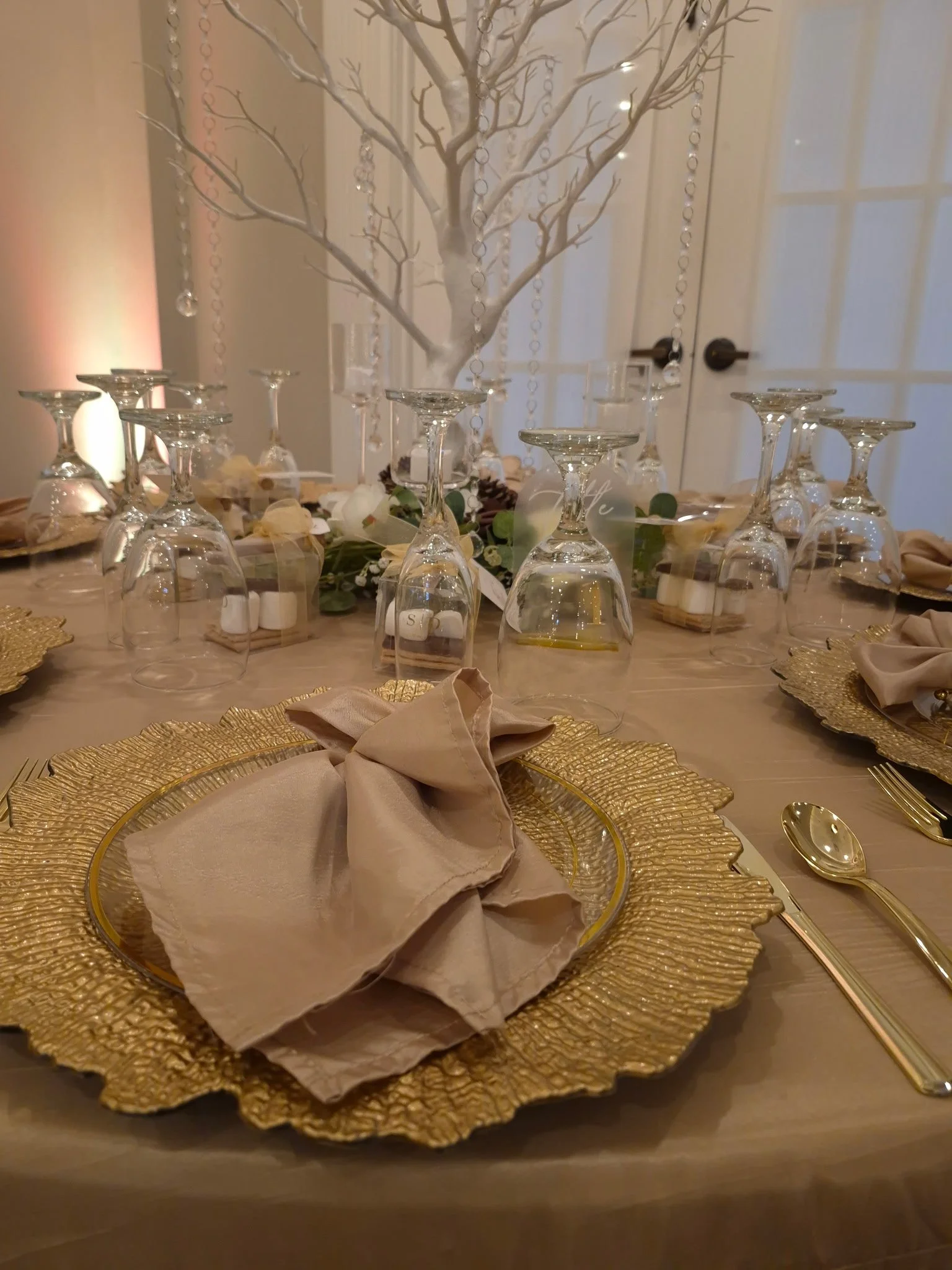 Winter Wonderland Champagne Wedding