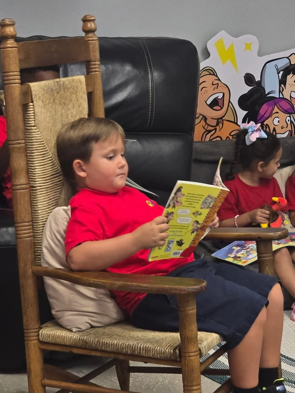 📚✨ This week our students had the joy of visiting the Library Lounge! From cozy corners to exciting stories, they were reminded of just how magical reading can be.
Reading not only builds imagination and knowledge, but when we read with our student
