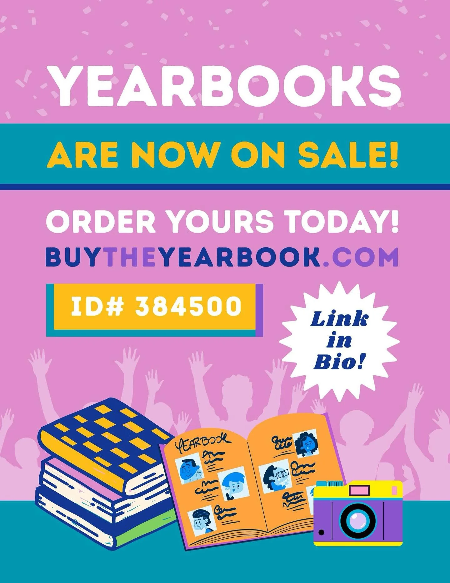 🐛 The early bird gets the worm!! 🐥

☀️Last year, our yearbook was incredible &mdash; this year is going to be even better! We will have a limited supply when they come out in the spring, so pre-order yours TODAY!! ⏰

🌟📗Check out BuyTheYearbook.co