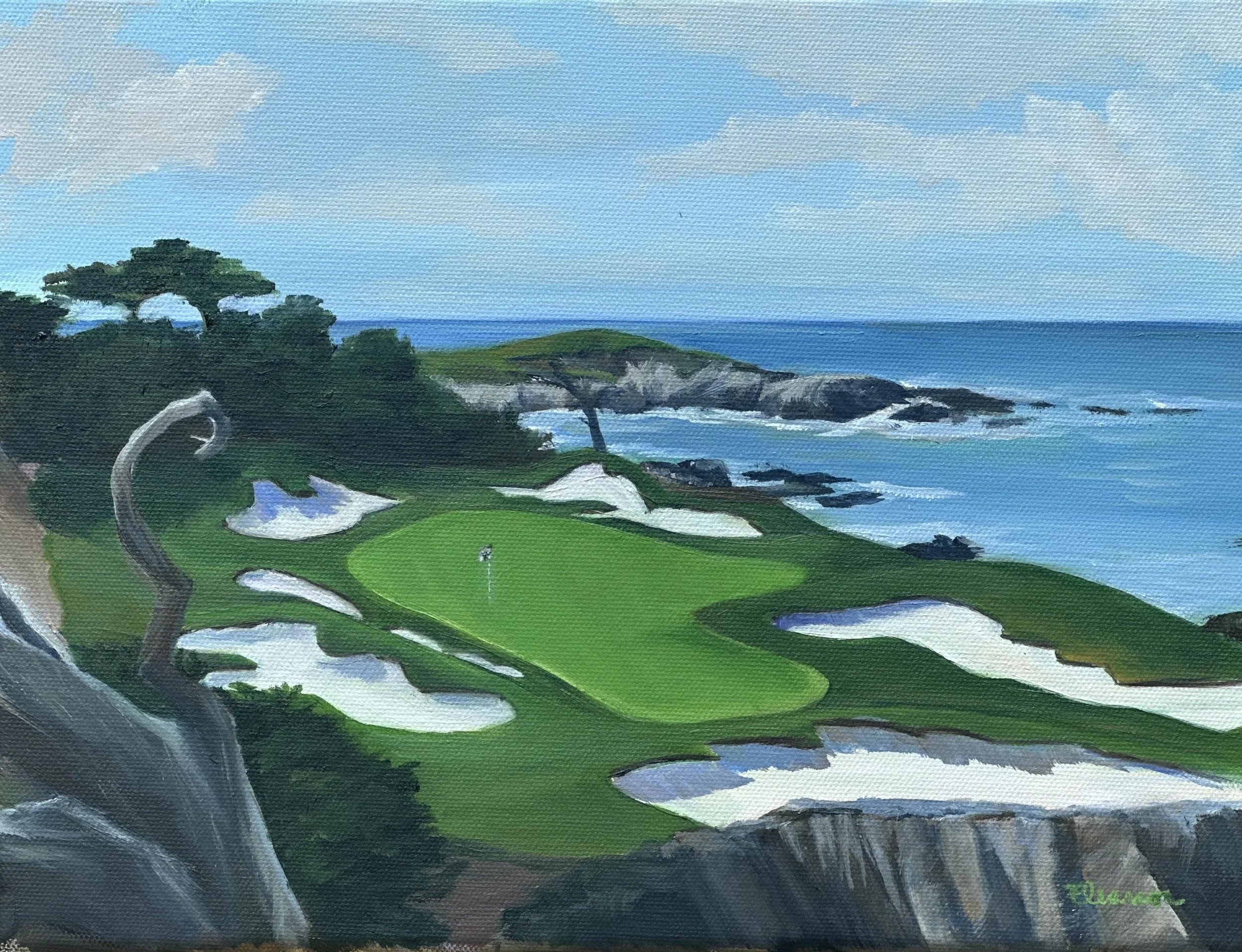 Cypress Point-
Oil on Canvas-
9"x12"