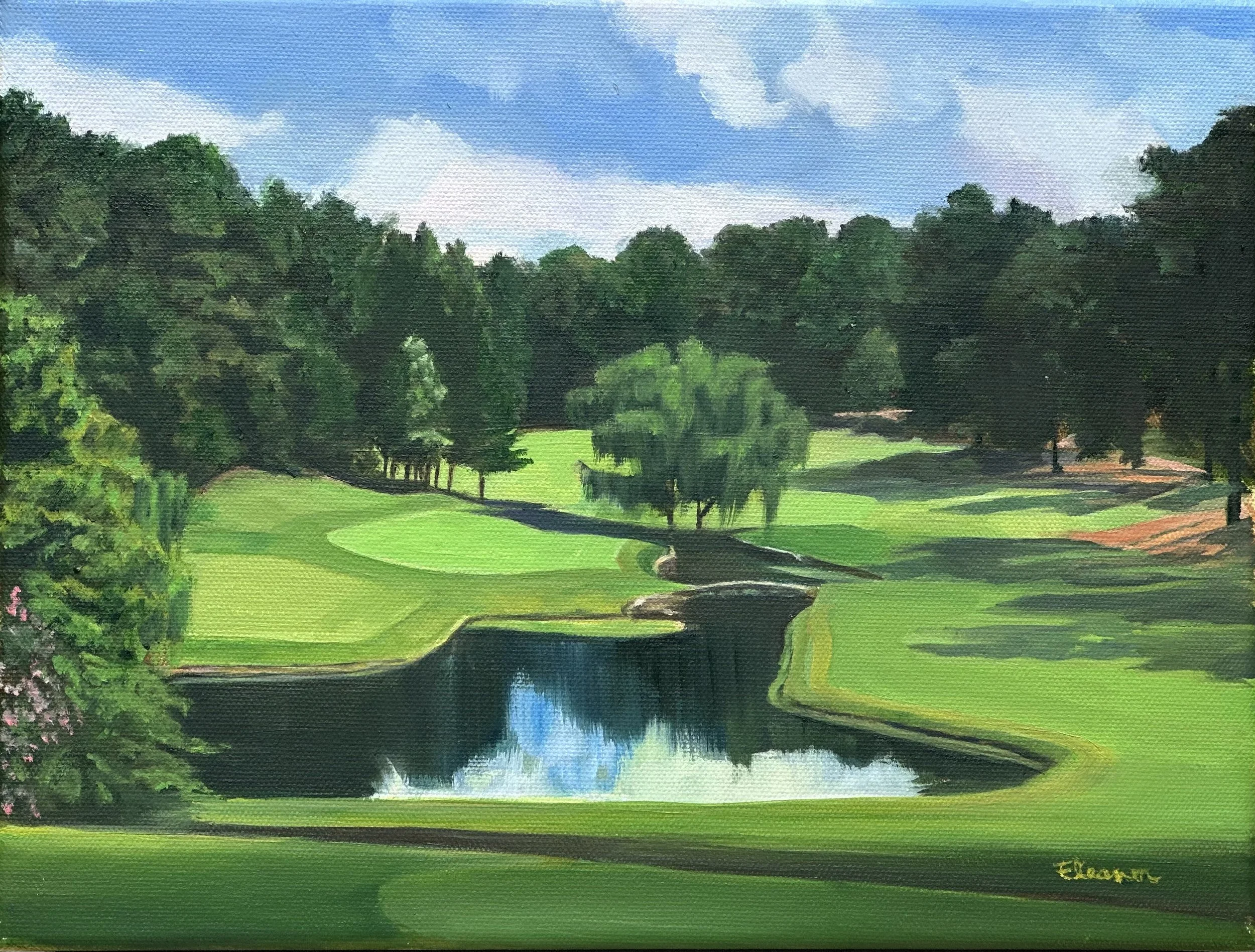 Peachtree-
Oil on Canvas-
9"x12"