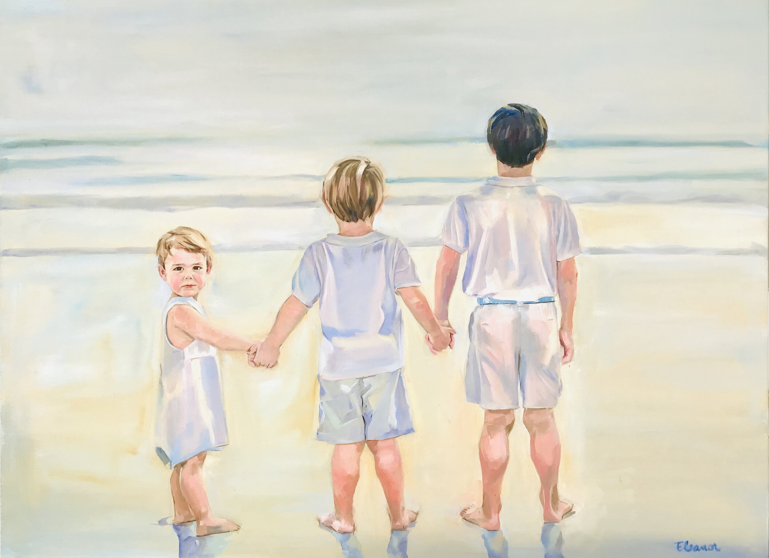 Emmett, Henry, & Houston-
Oil on Canvas-
30"x40"