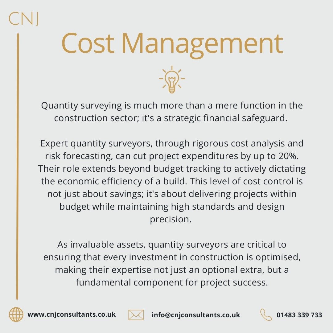 Through rigorous cost analysis and risk forecasting, Quantity Surveyors can cut project expenditures by up to 20%! Our role extends beyond budget tracking to actively dictating the economic efficiency of a build. This level of cost control is not jus