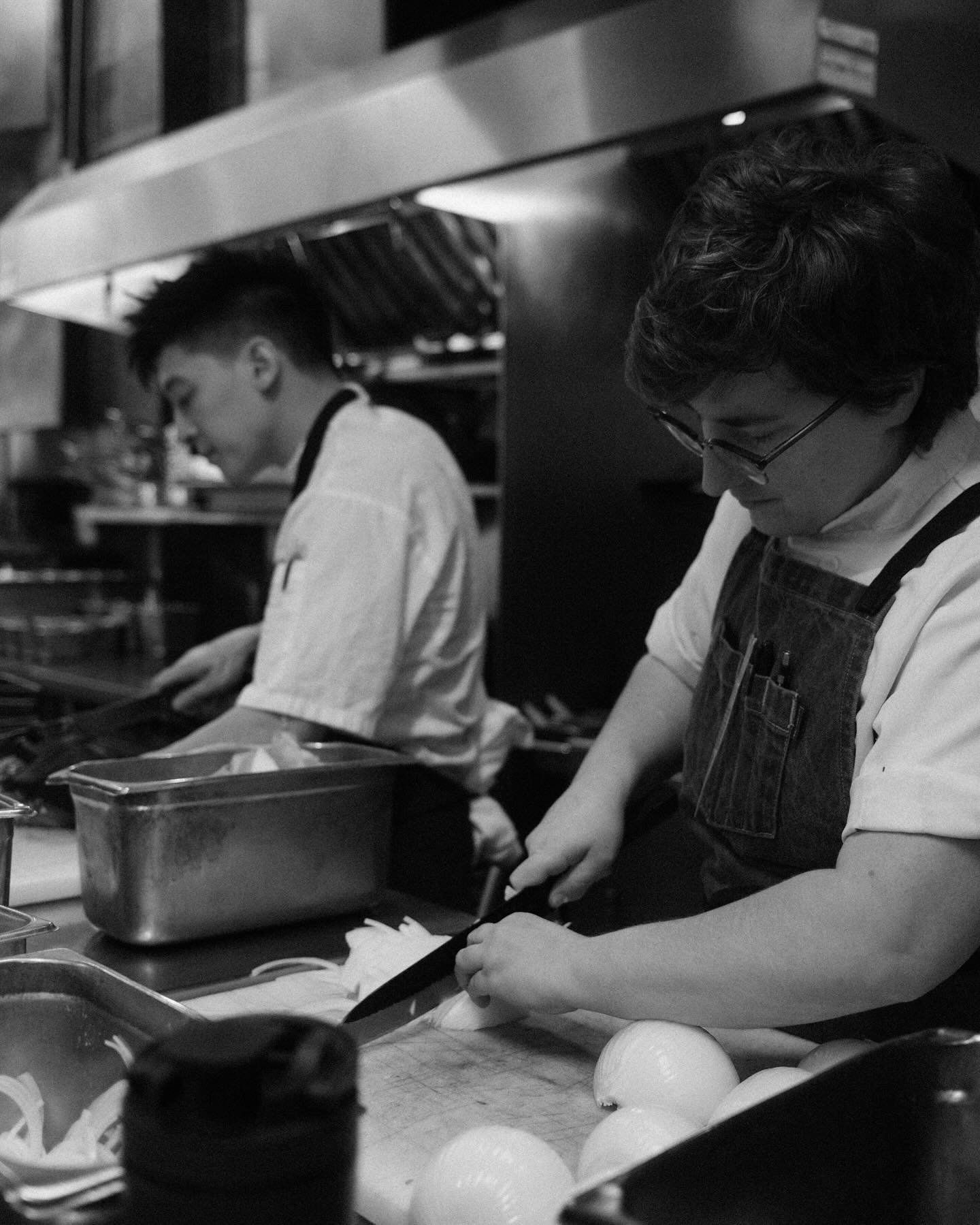 Kitchen prep is underway for our @foodanddrink.exp Signature Dinner Experience with visiting chefs @chef.dannybeaulieu of @ankorcanmore and @josh.morin of @themajortombar tomorrow night. This chef collaboration event is sold out but be sure to take a