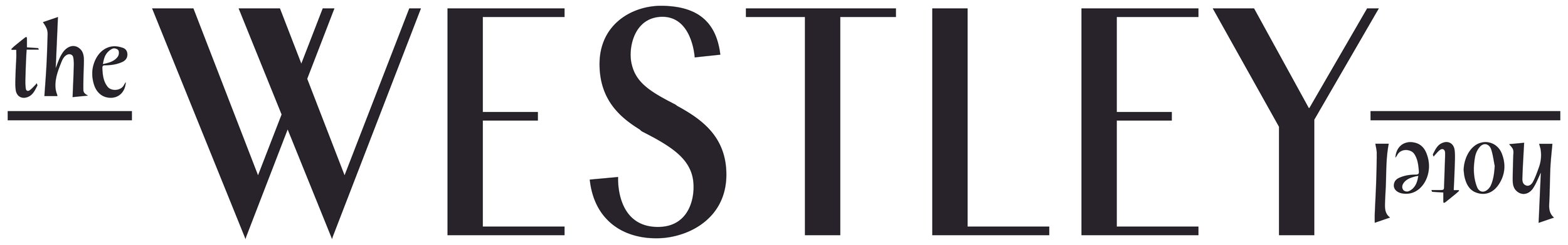 The logo of the television show 'The West Wing' in black letters.