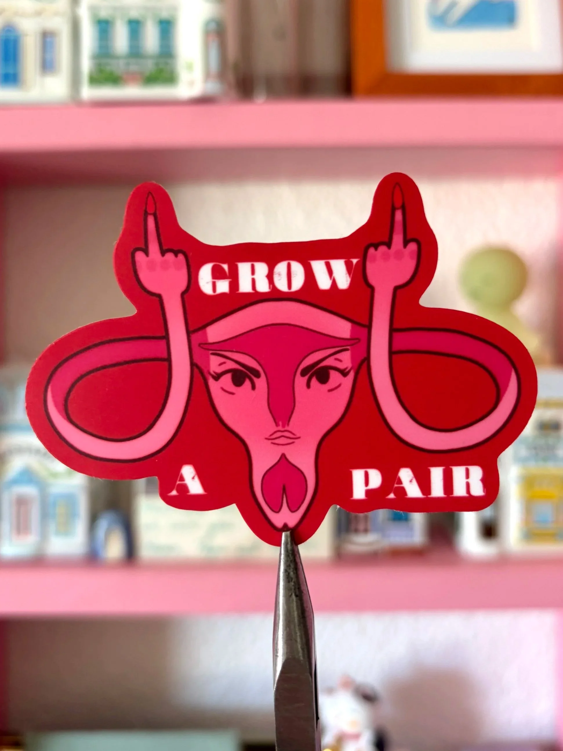 Grow a Pair Sticker