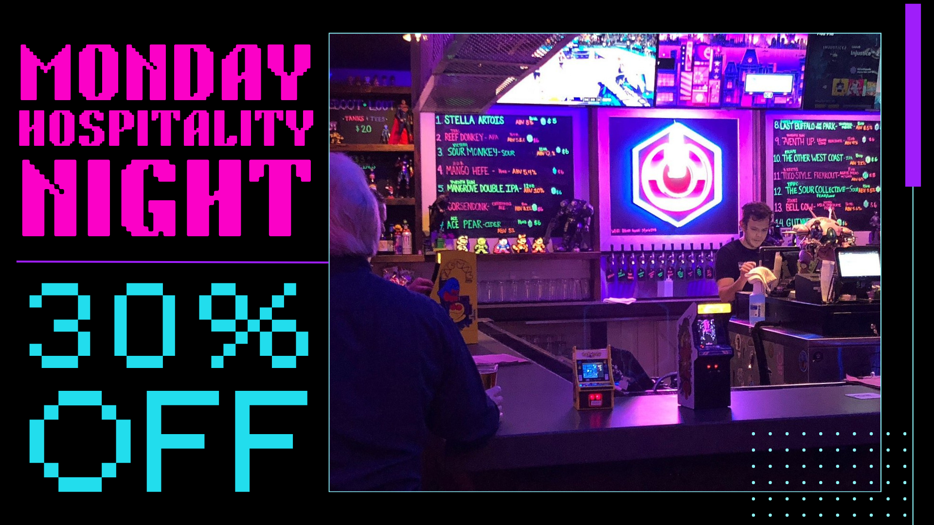 Monday Hospitality Night (30% Off)