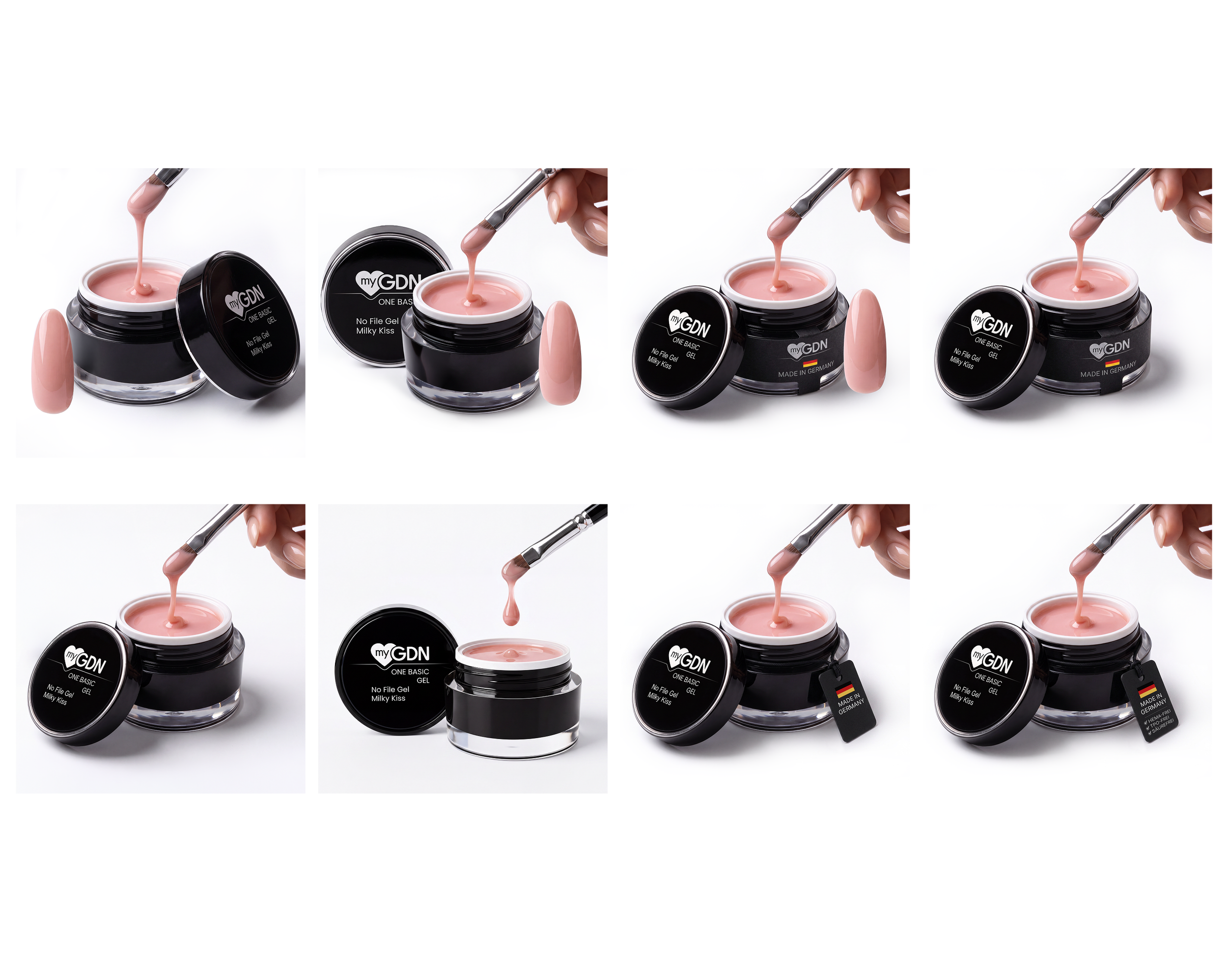 myGDN no file nail gel system Amazon product listing design designer e-commerce beauty German amazon.de no file gel nail design