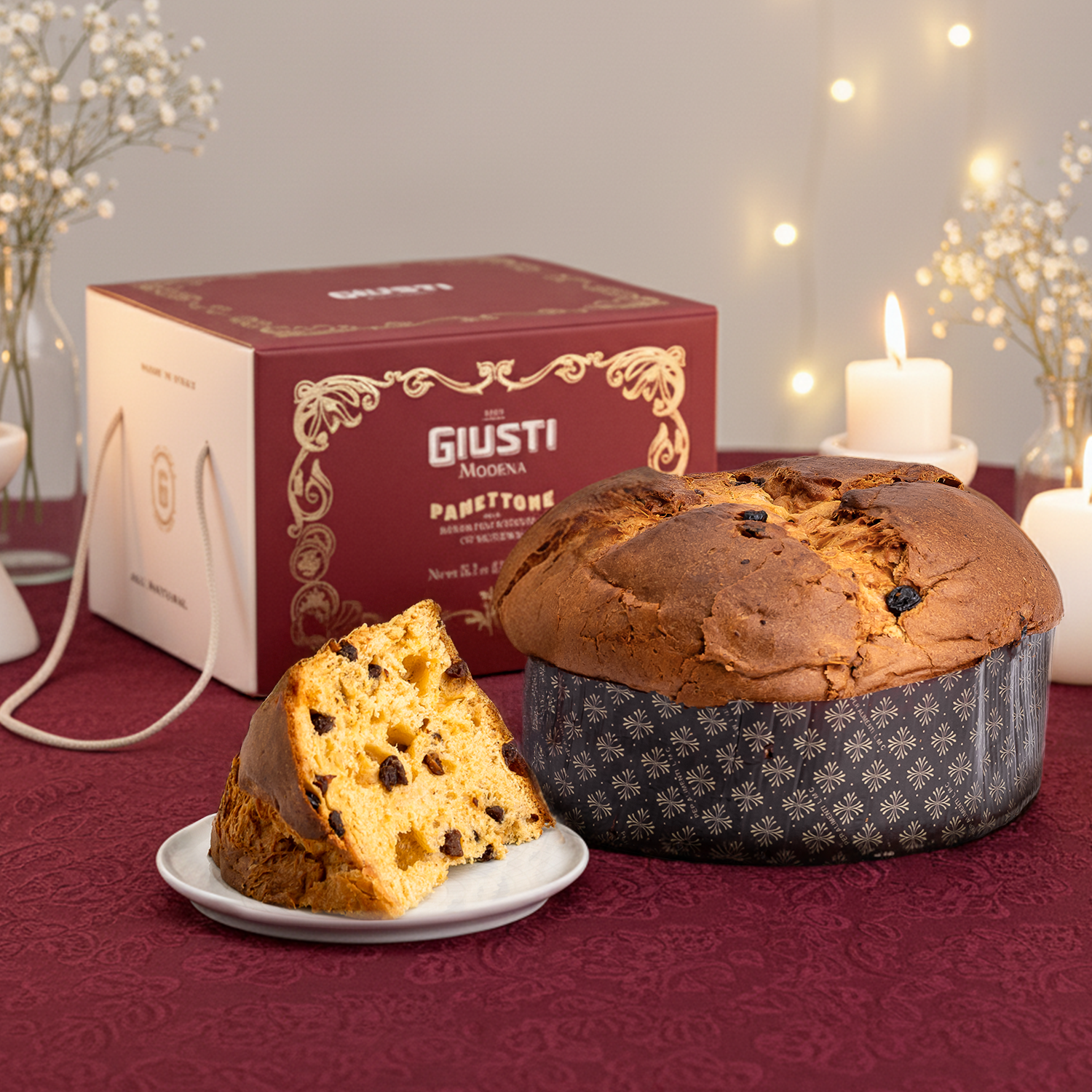 Giuseppe-Giusti-Italian-Panettone-cake-infused-with-balsamic-vinegar-of-modena-product-image-for-amazon-above-the-fold-designer-product-design-e-commerce.png