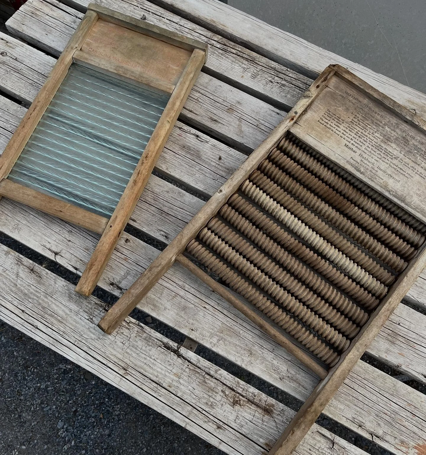 Check out these neat antique washboards! We've added antiques to our greenhouse store that are definitely worth checking out. Open today until 4pm or next Friday 10am to 4pm.