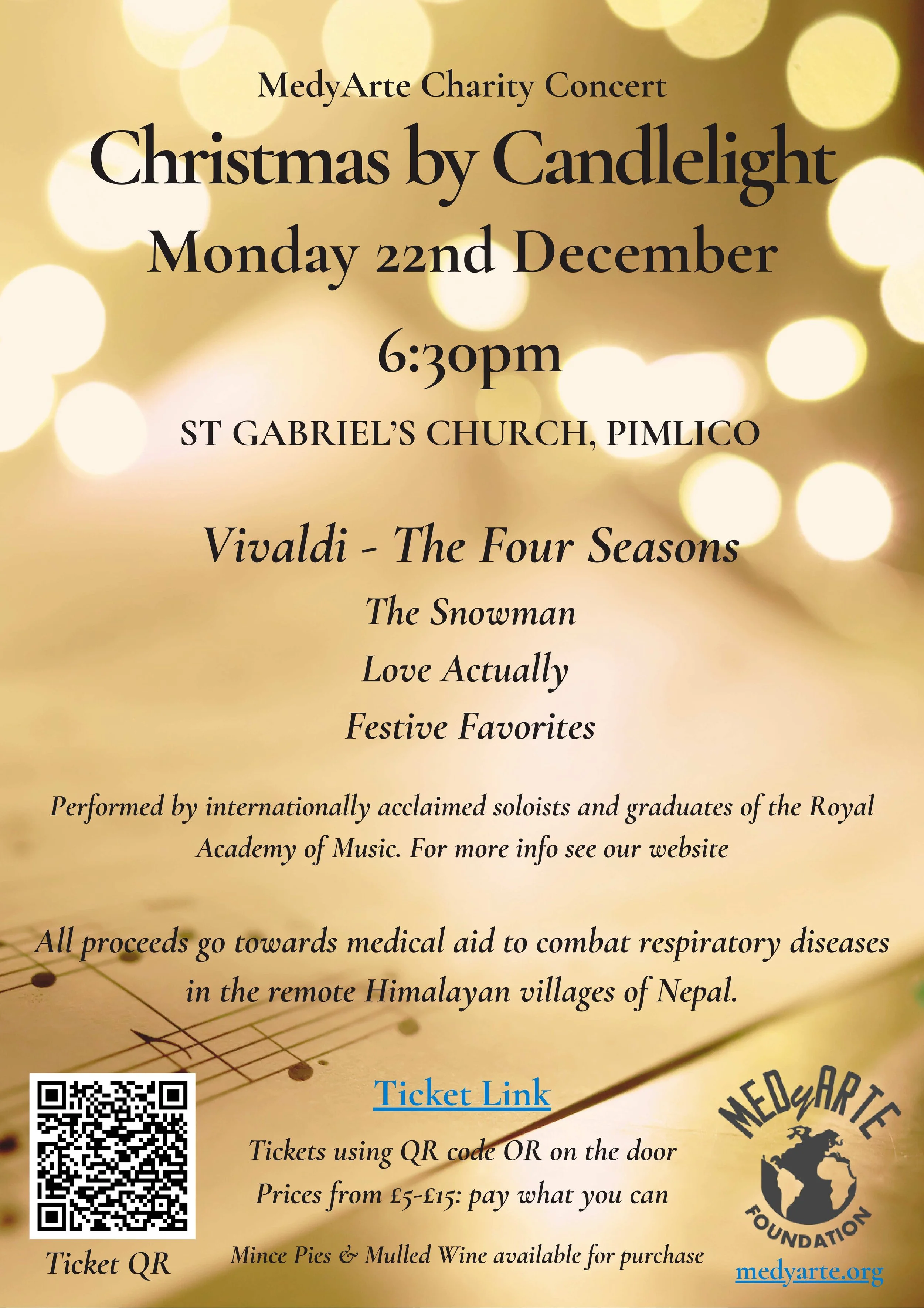 MedyArte Charity Concert - Christmas by Candlelight