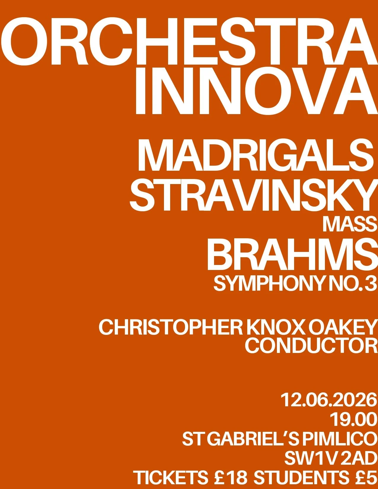 Orchestra Innova - Madrigals
