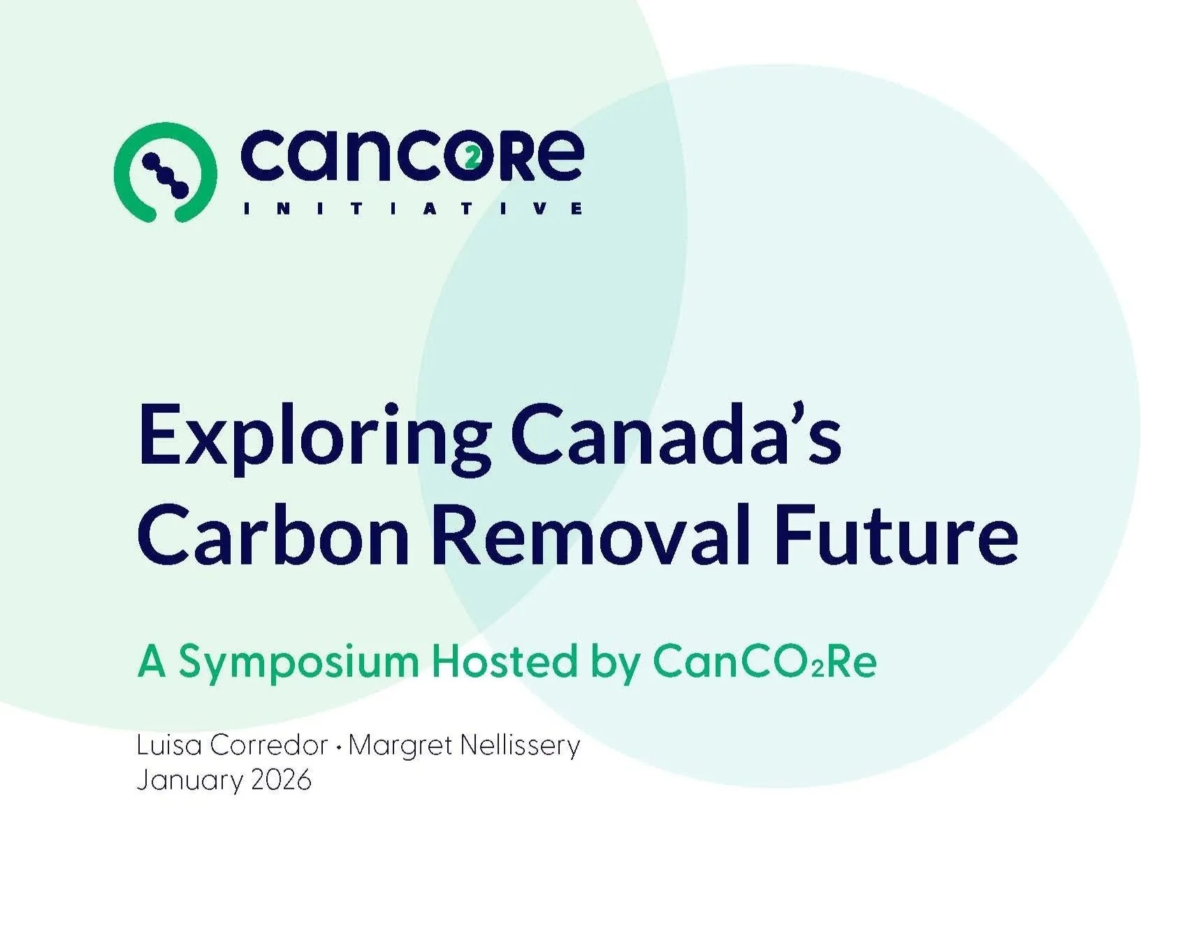 2025 CanCO2Re Symposium Report Cover
