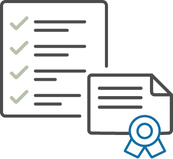 Application and awarded certificate