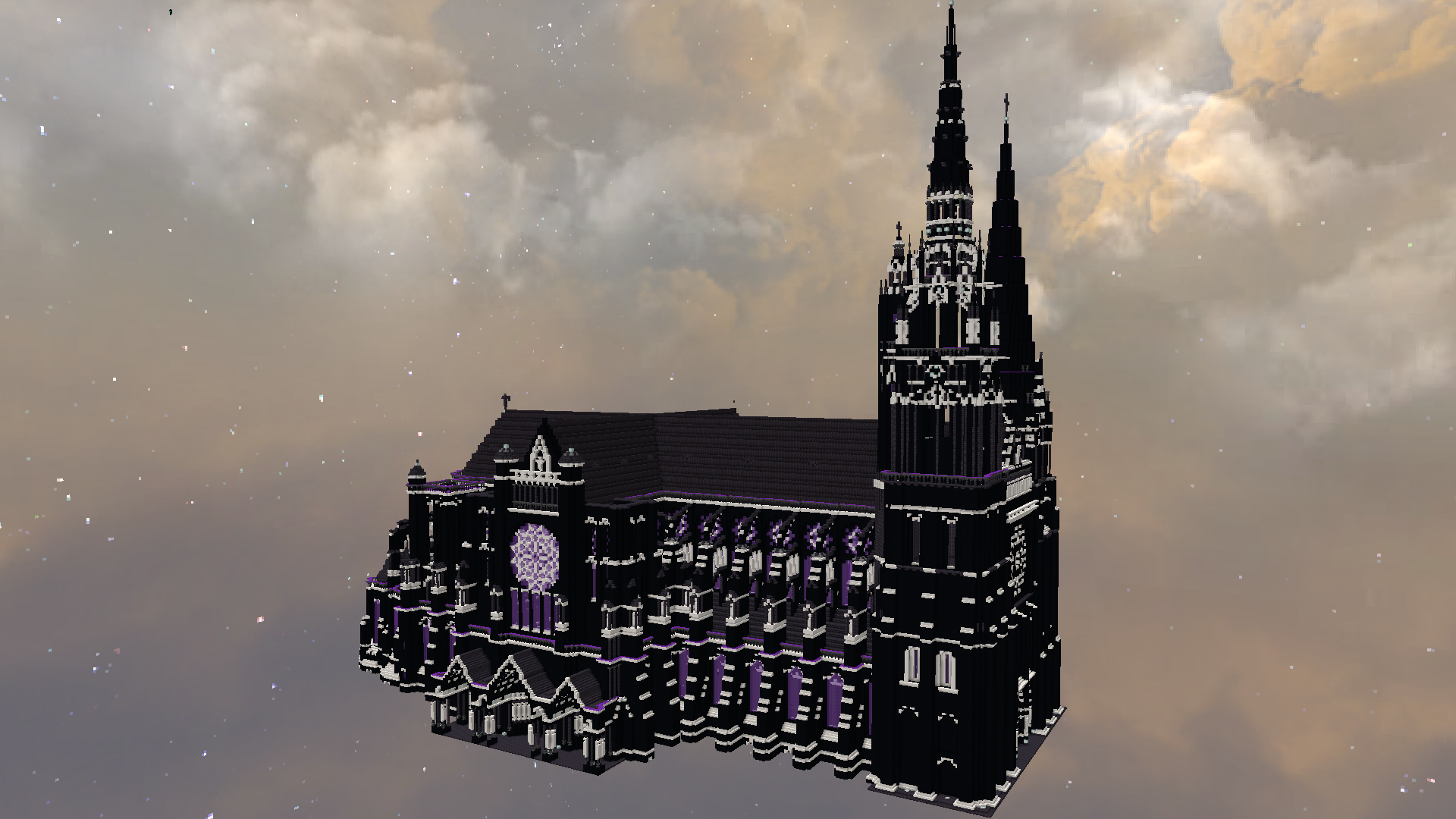 Enderman Themed Castle Decoration