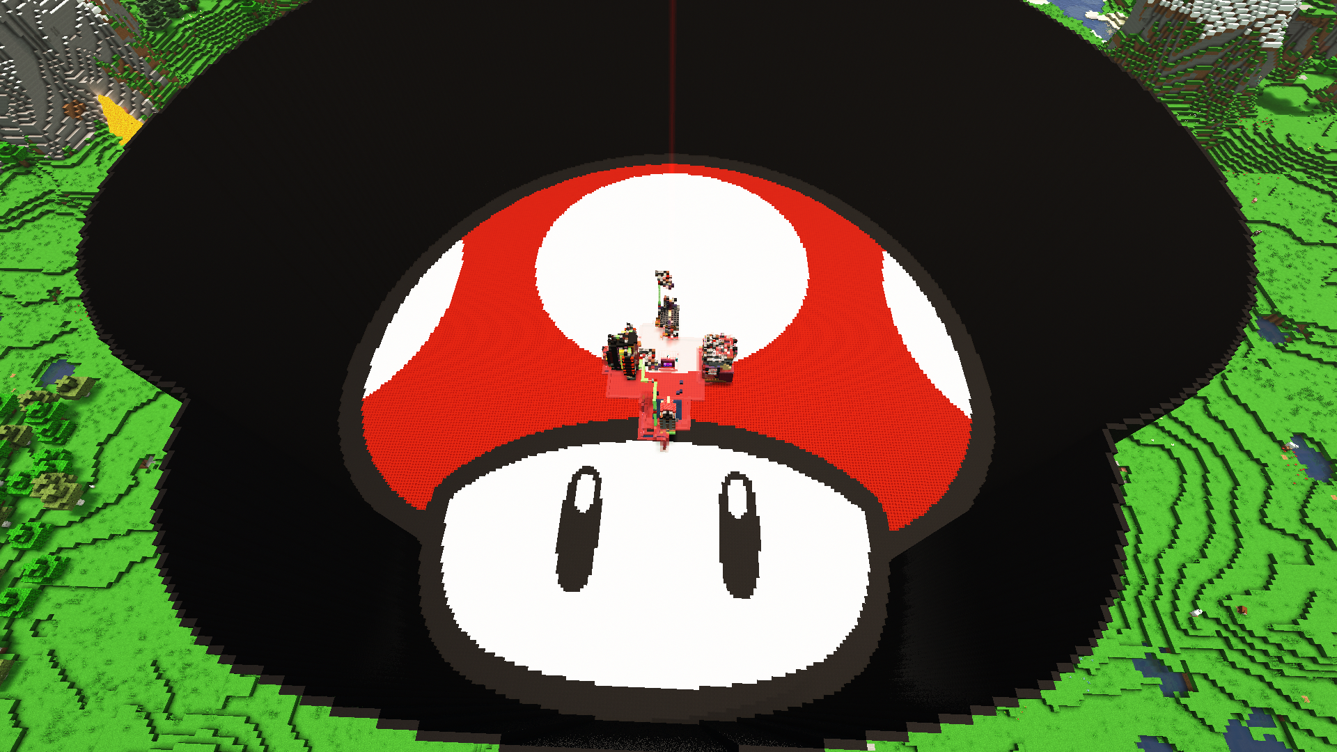 Mario Mushroom Themed Perimeter Decoration