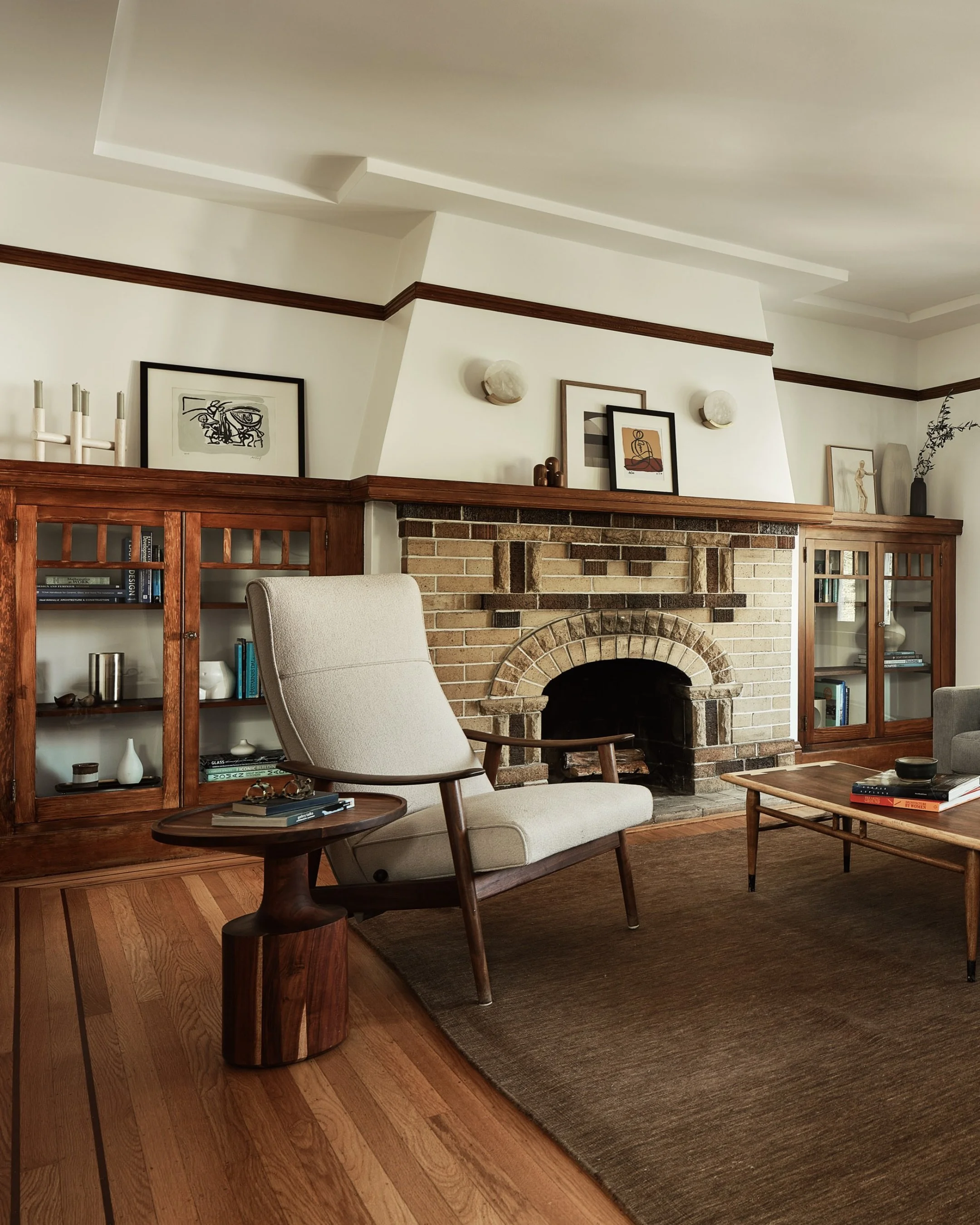 Some details are worth saving. ✨

In the upper living room of our Mission Terrace project, preservation was the priority. Original wood flooring, paneling, and window molding were meticulously restored &mdash; keeping as much of the home&rsquo;s char