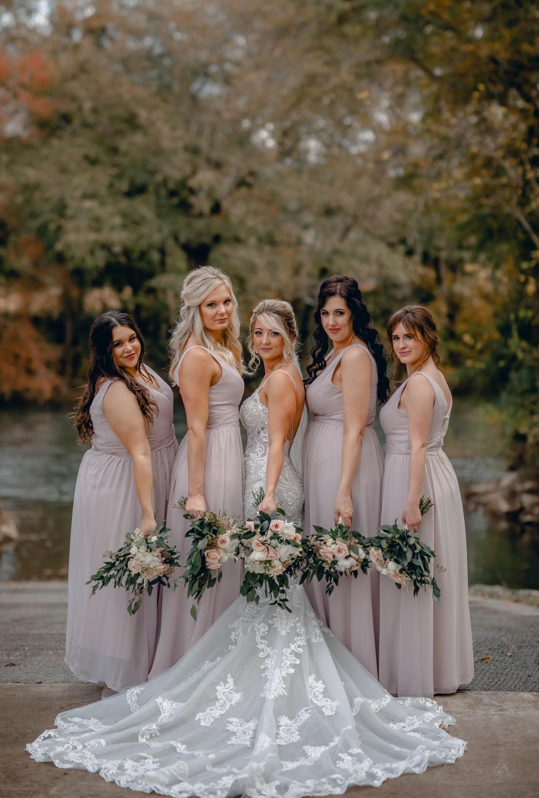 bridesmaids river picture fall wedding.JPG