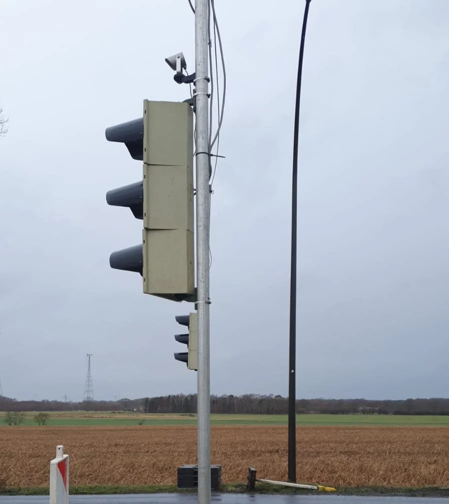 Sturmschaden, Ampel umgekippt