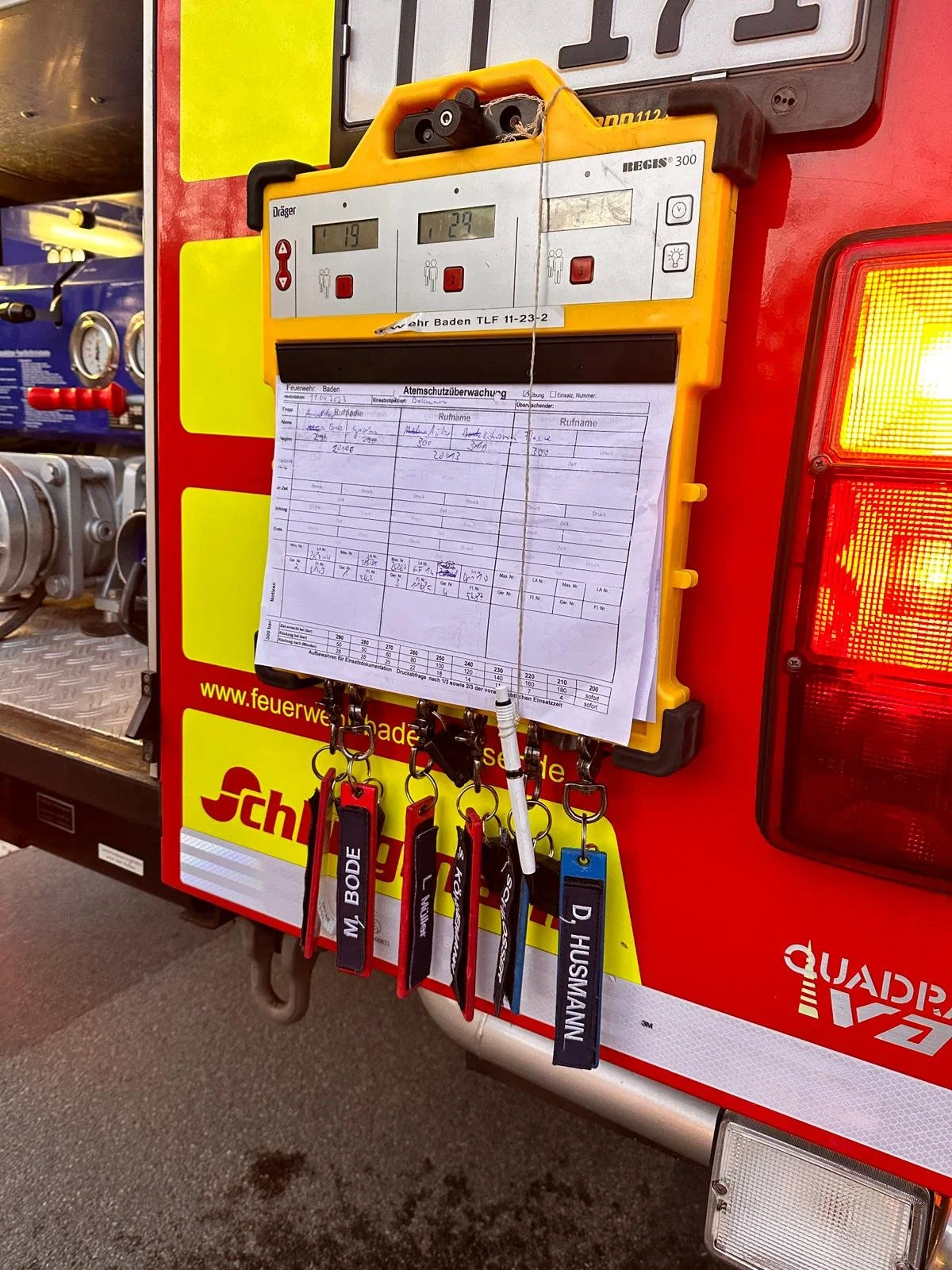 Ausgelöste Brandmeldeanlage