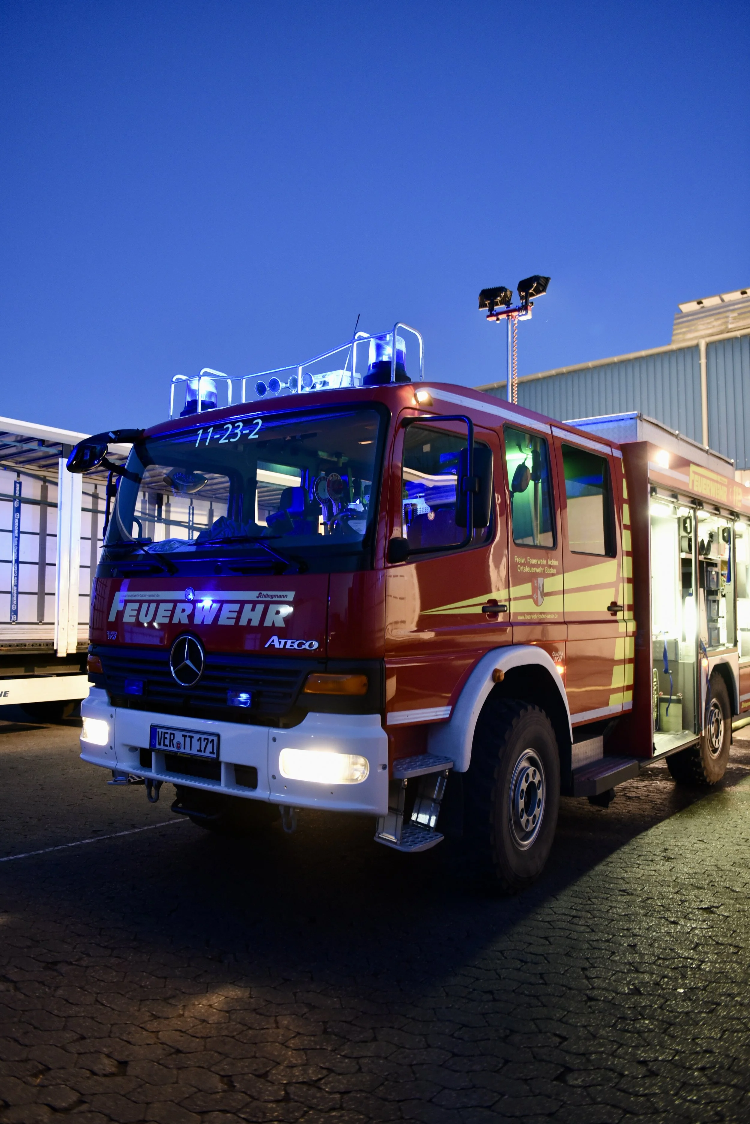 Ausgelöste Brandmeldeanlage