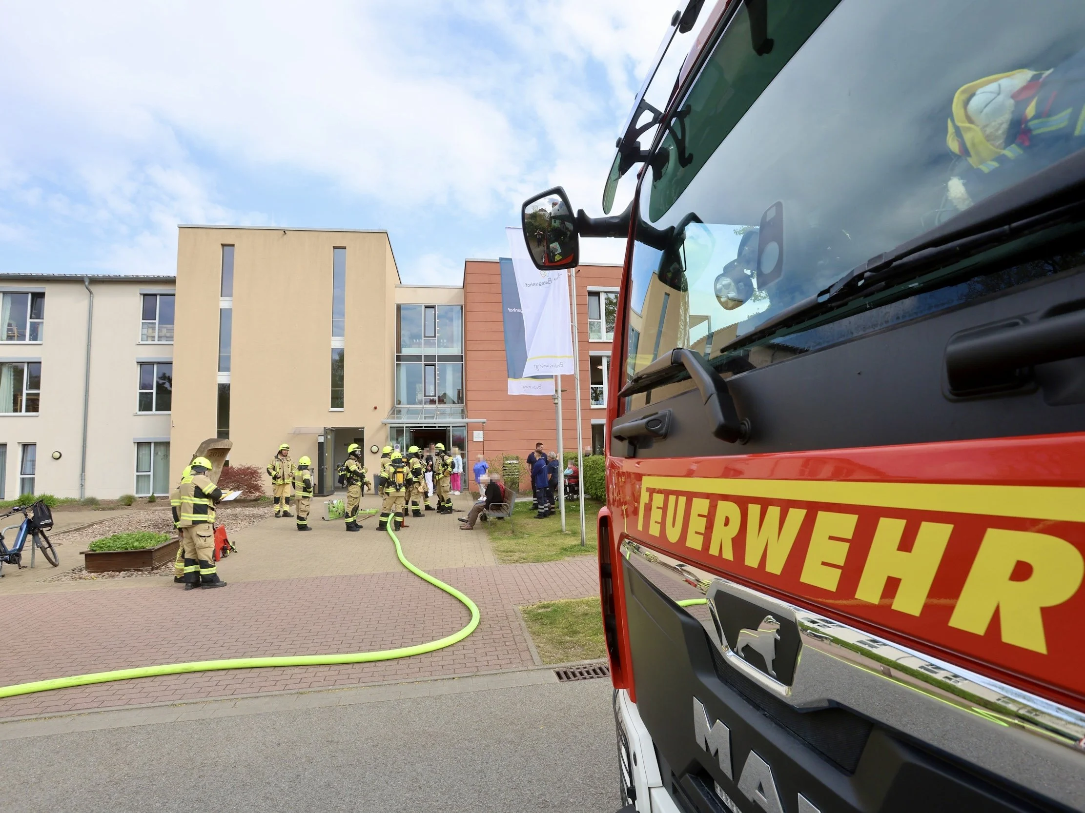 Ausgelöste Brandmeldeanlage