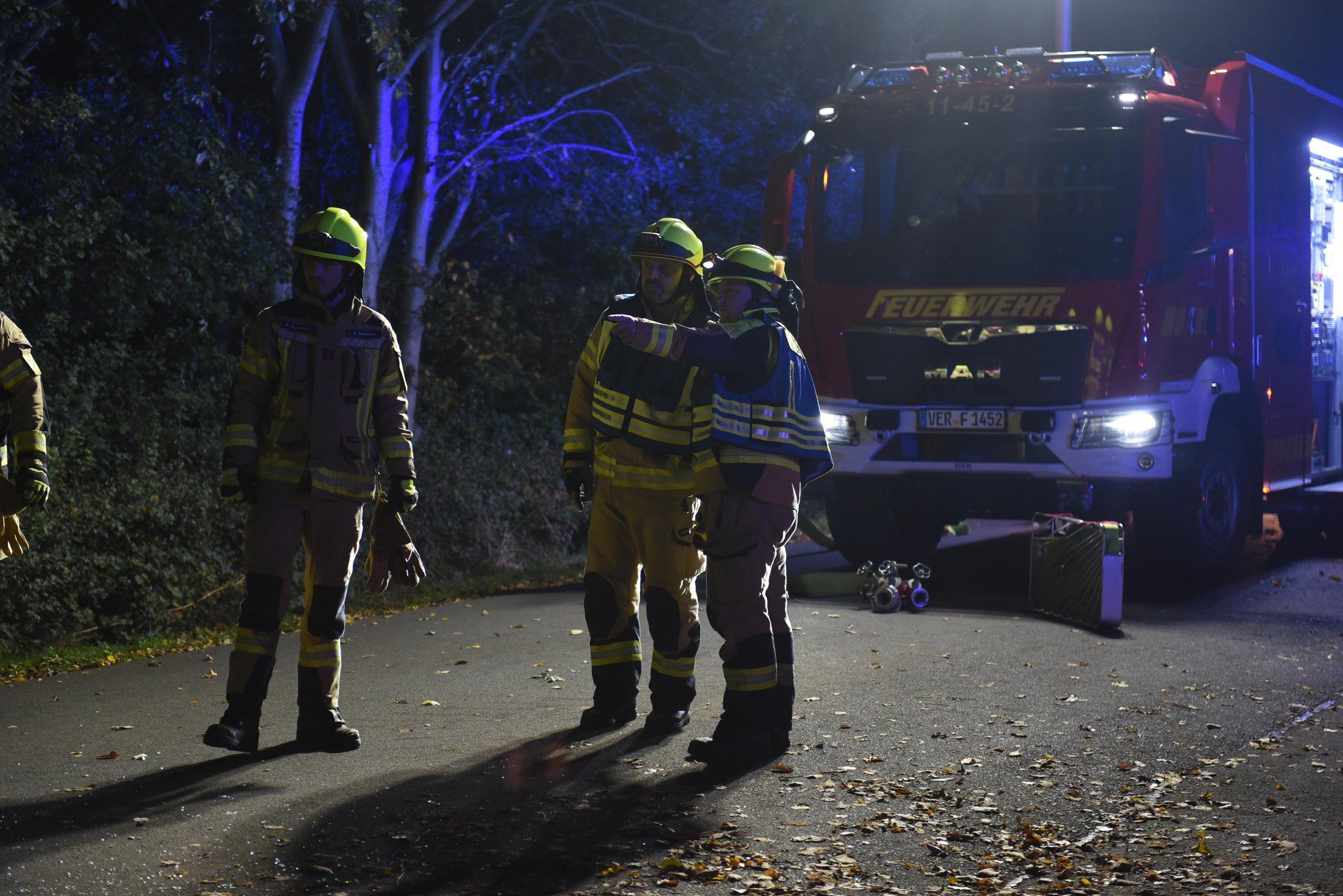 Unklarer Feuerschein