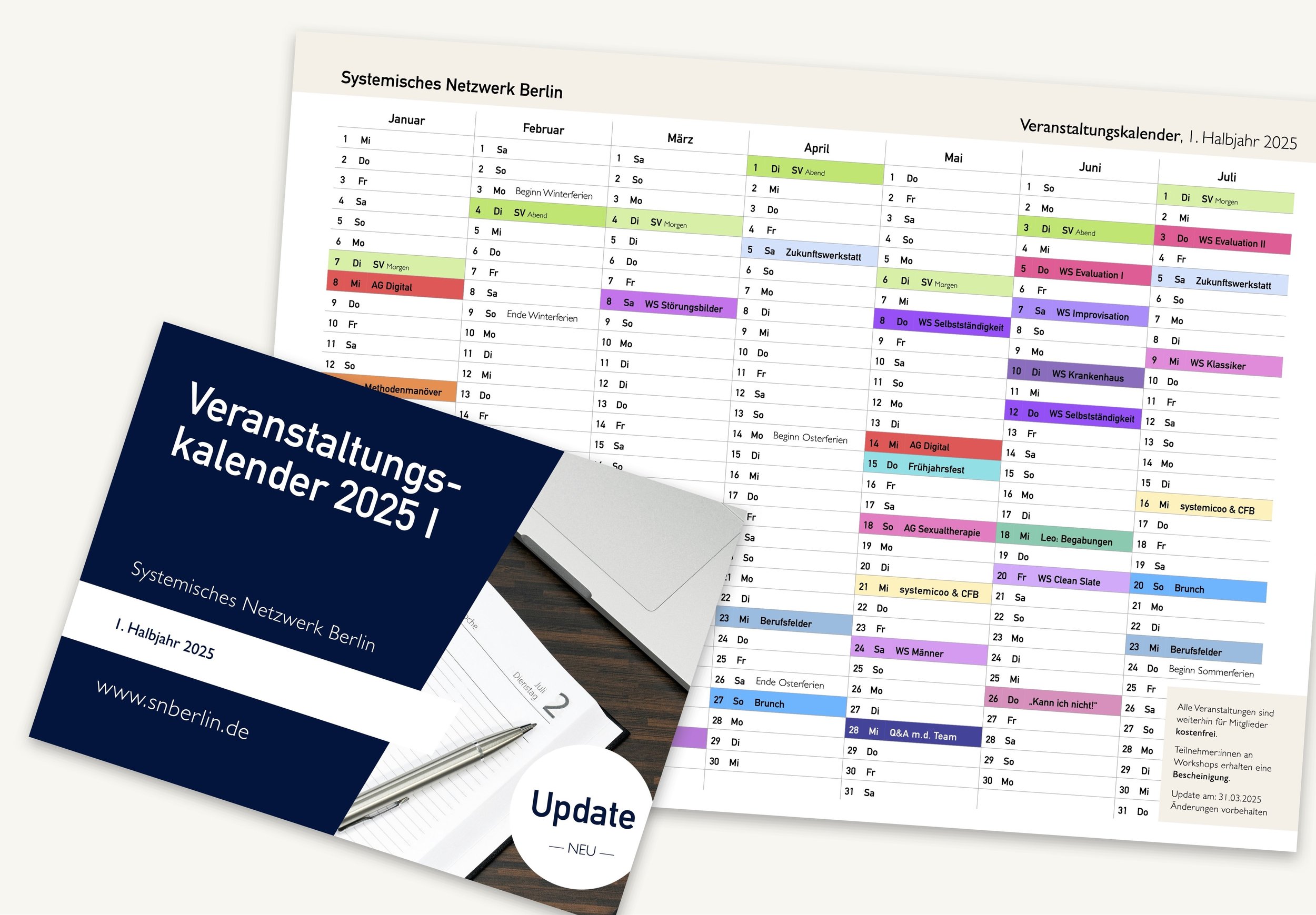 Update des Halbjahresprogramm jetzt online