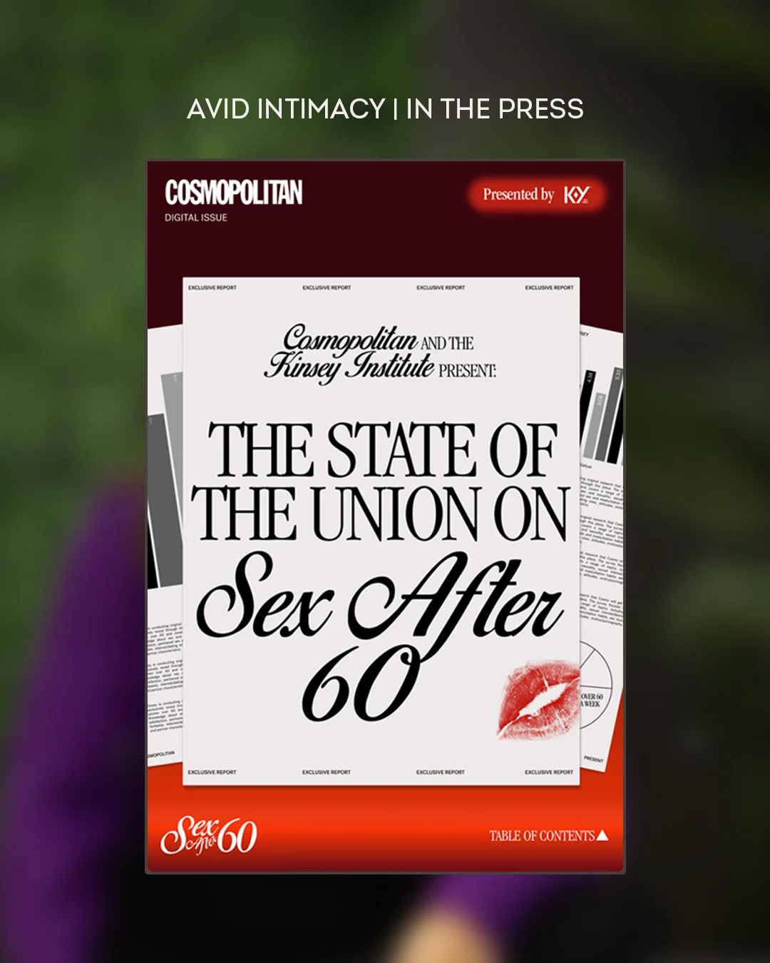 Our Clinical Director, Rachel Zar, PhD, LMFT, CST-S was recently featured in Cosmopolitan discussing sexuality after 60 and what changes with age.

In the article, Rachel Zar, PhD, LMFT, CST-S shares:
&ldquo;What we&rsquo;ve seen in those who remain 