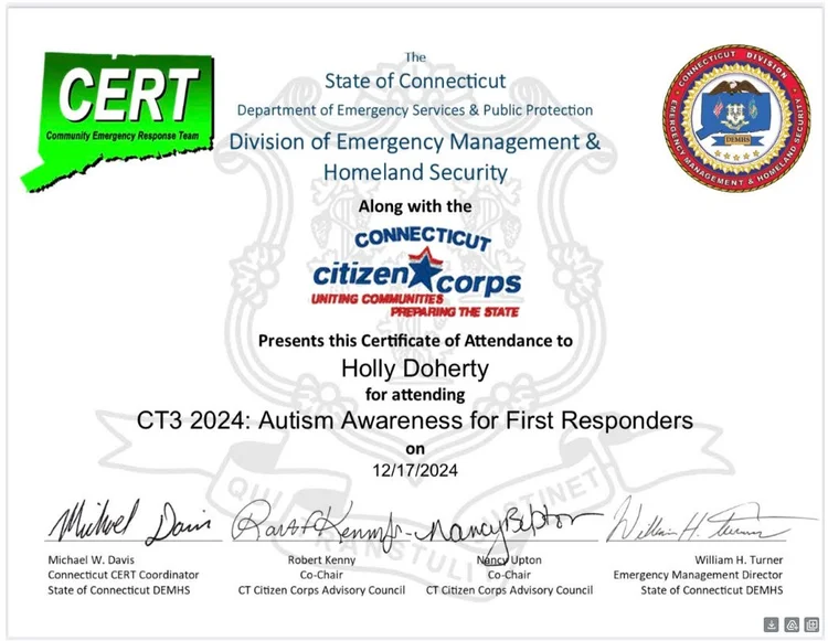 Autism awareness for first responders