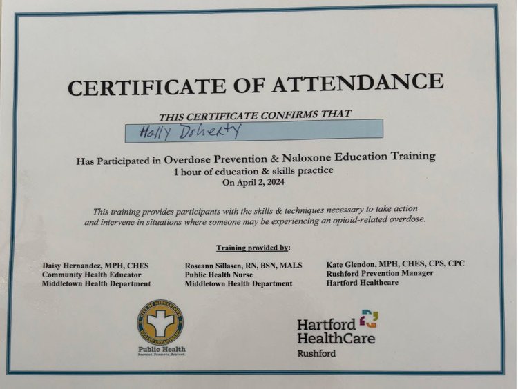 Overdose prevention & naloxone education