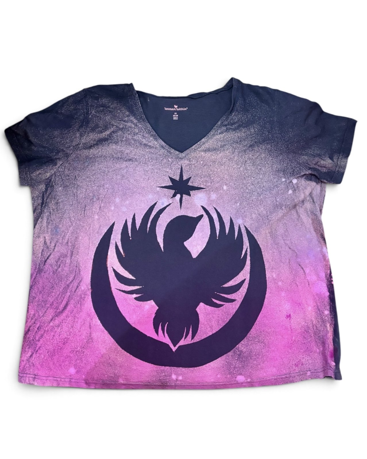 Women's 2X, Reverse-Dyed Rebel Loon shirt