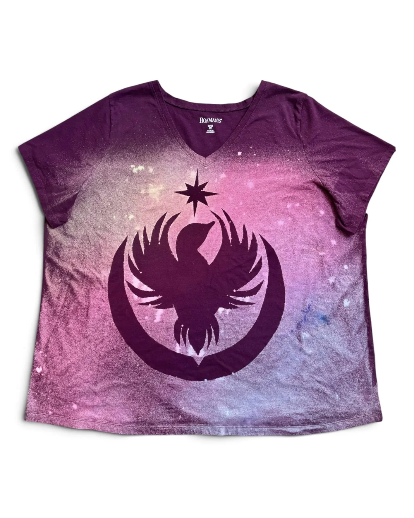 Women's 26/28, Reverse-Dyed Rebel Loon shirt