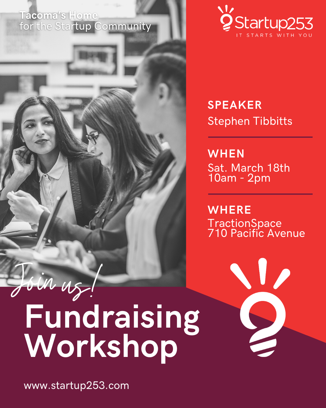 Startup253's Fundraising Workshop