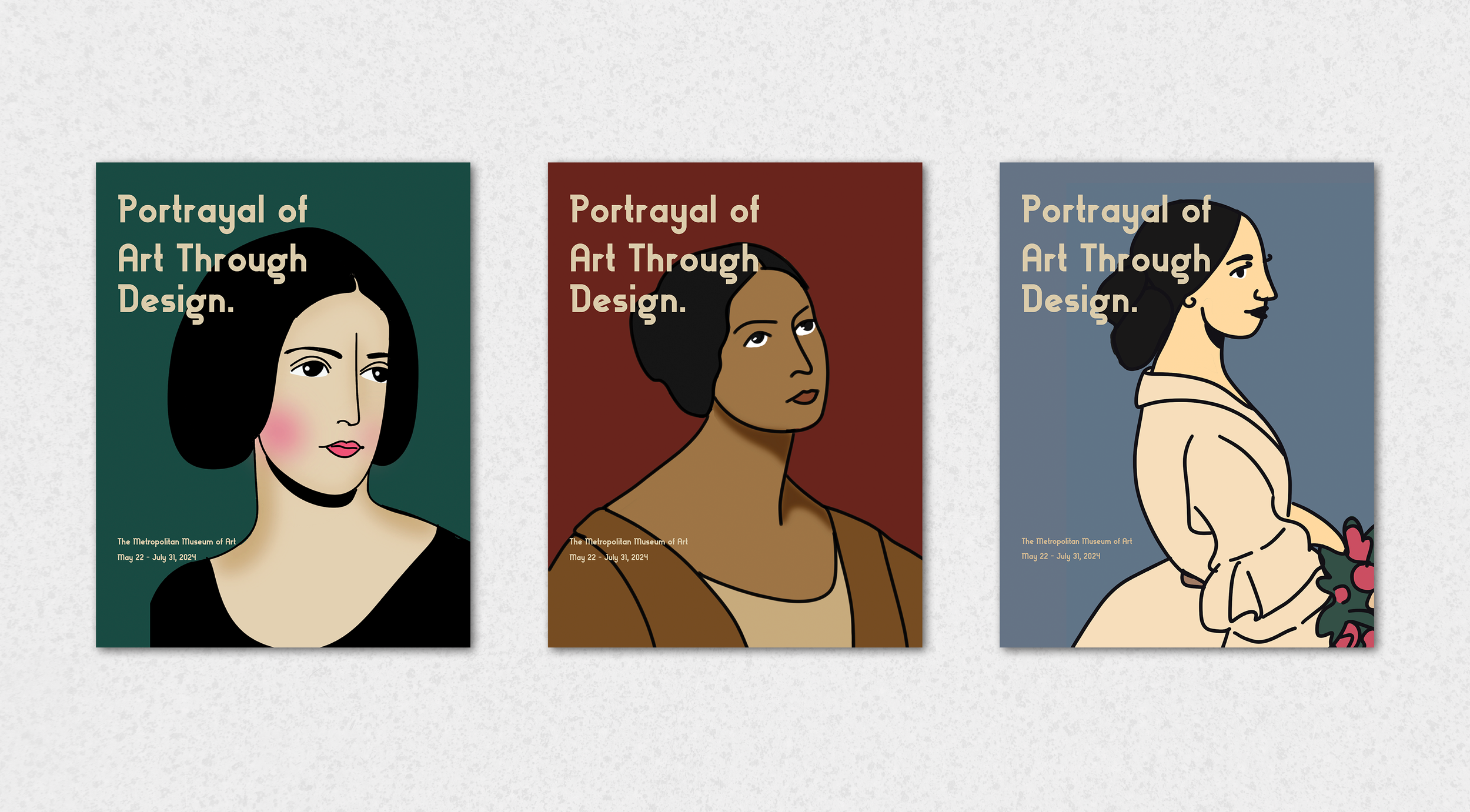 Portrayal of Art Through Design Poster Series — Emily Raney Design