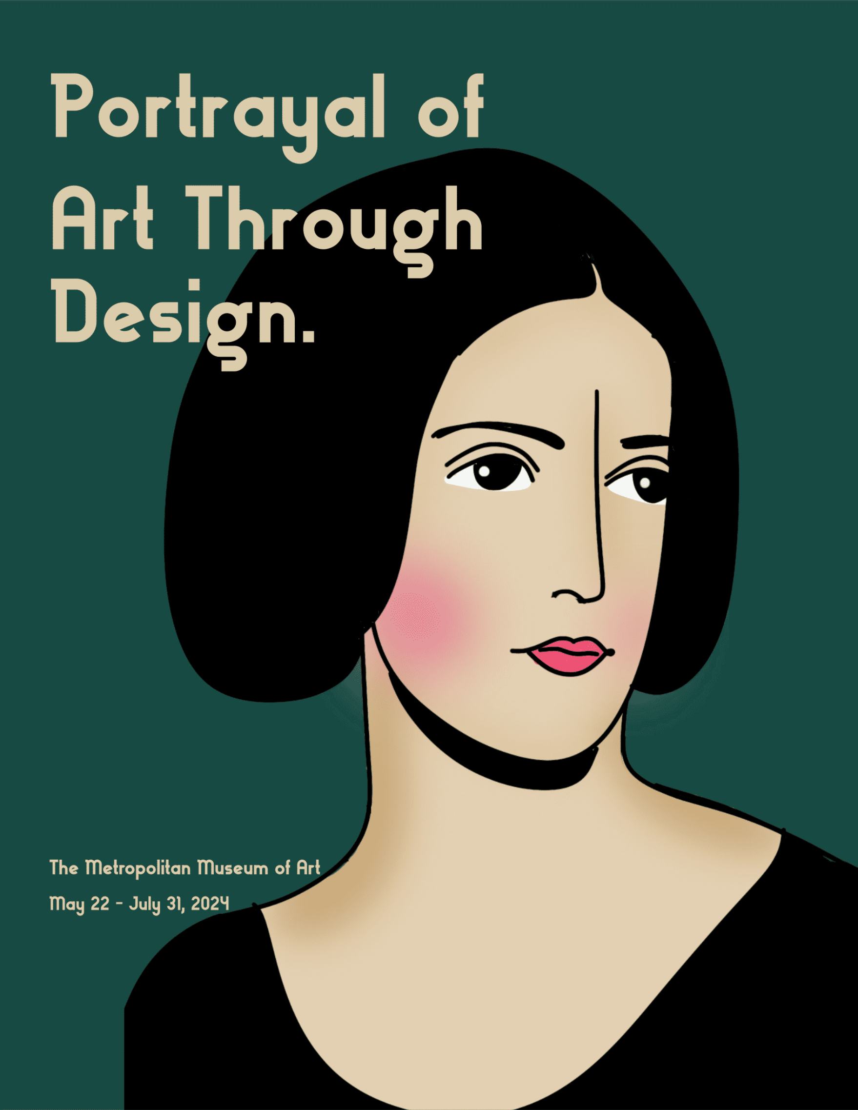 Portrayal of Art Through Design Poster Series — Emily Raney Design