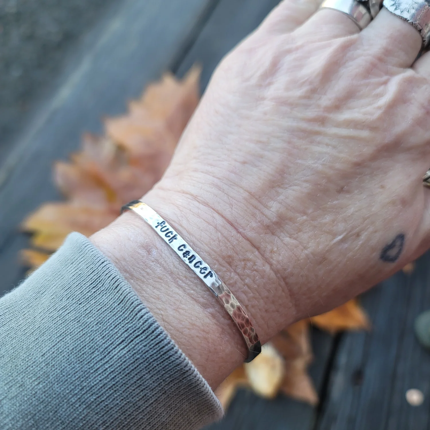 Fuck Cancer Cuff — DANG BRAVE GIRL