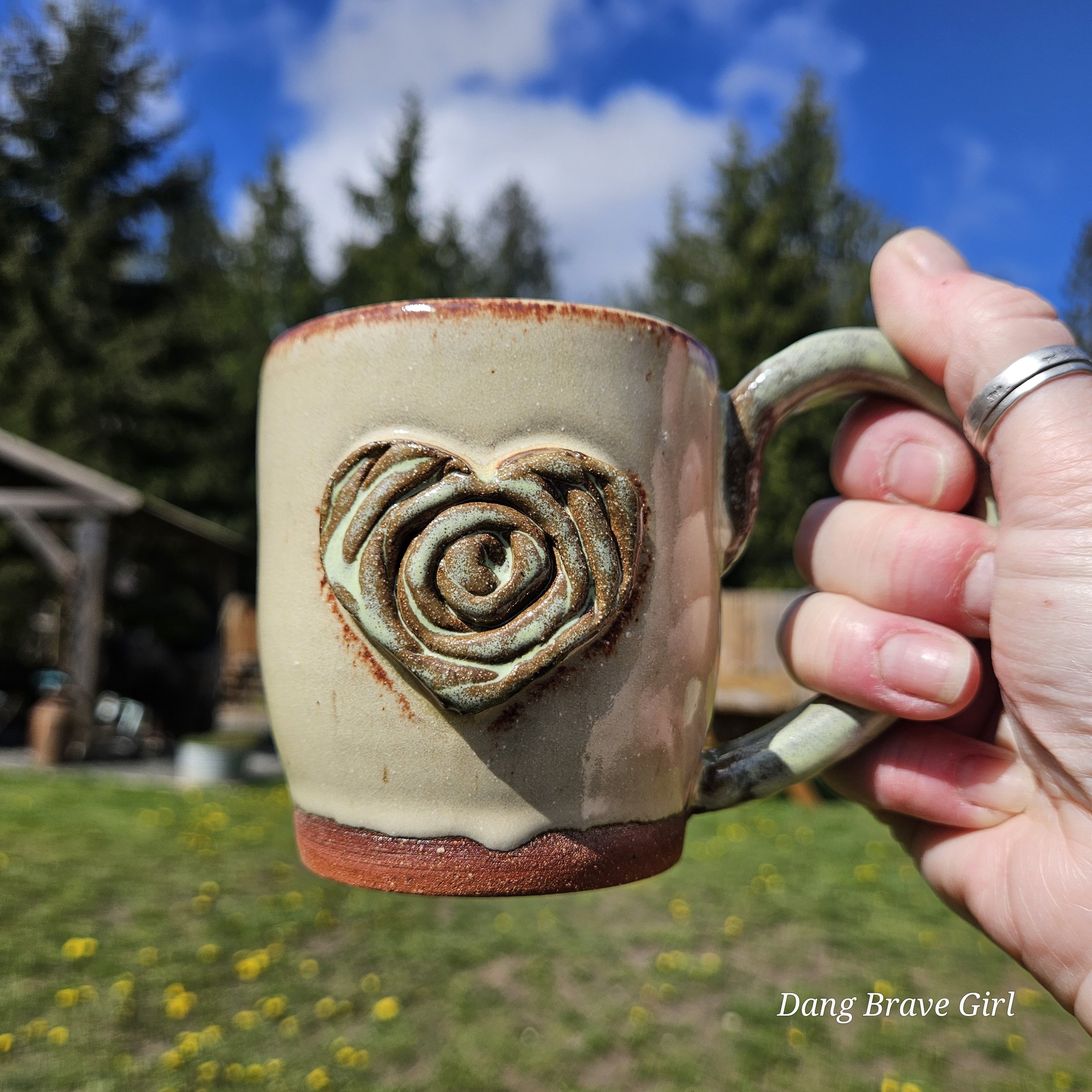 Heart Rose Mug