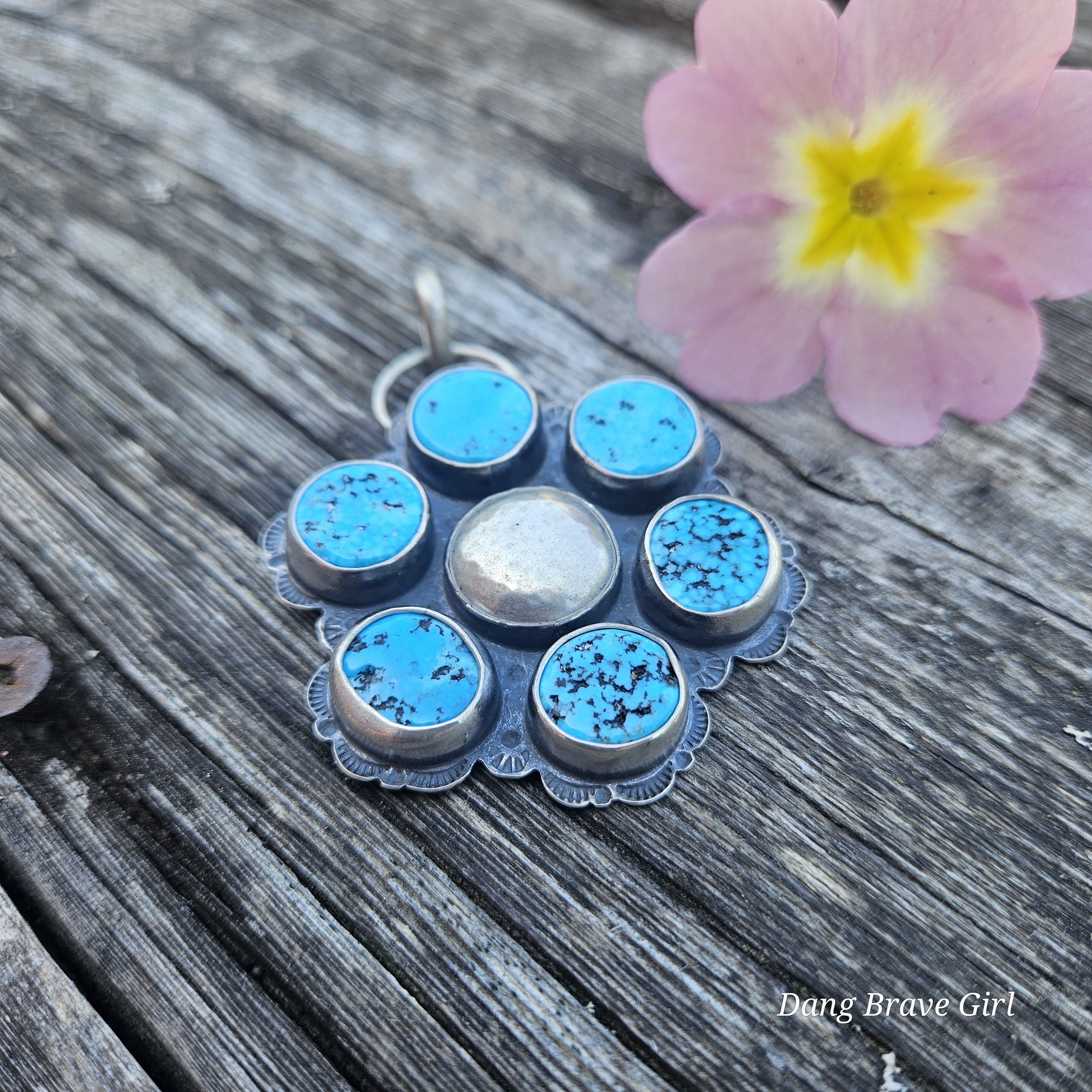 Just Bloom Turquoise Pendant