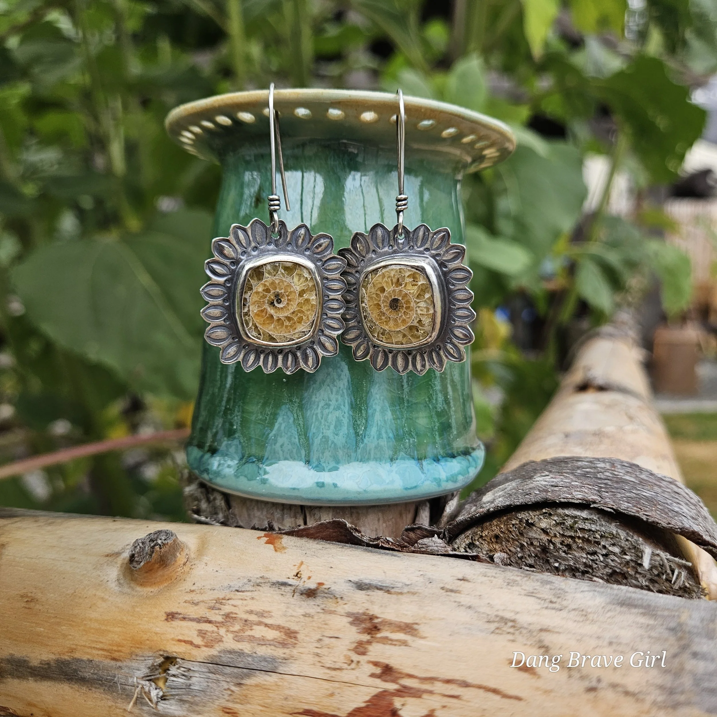 ammonite earrings