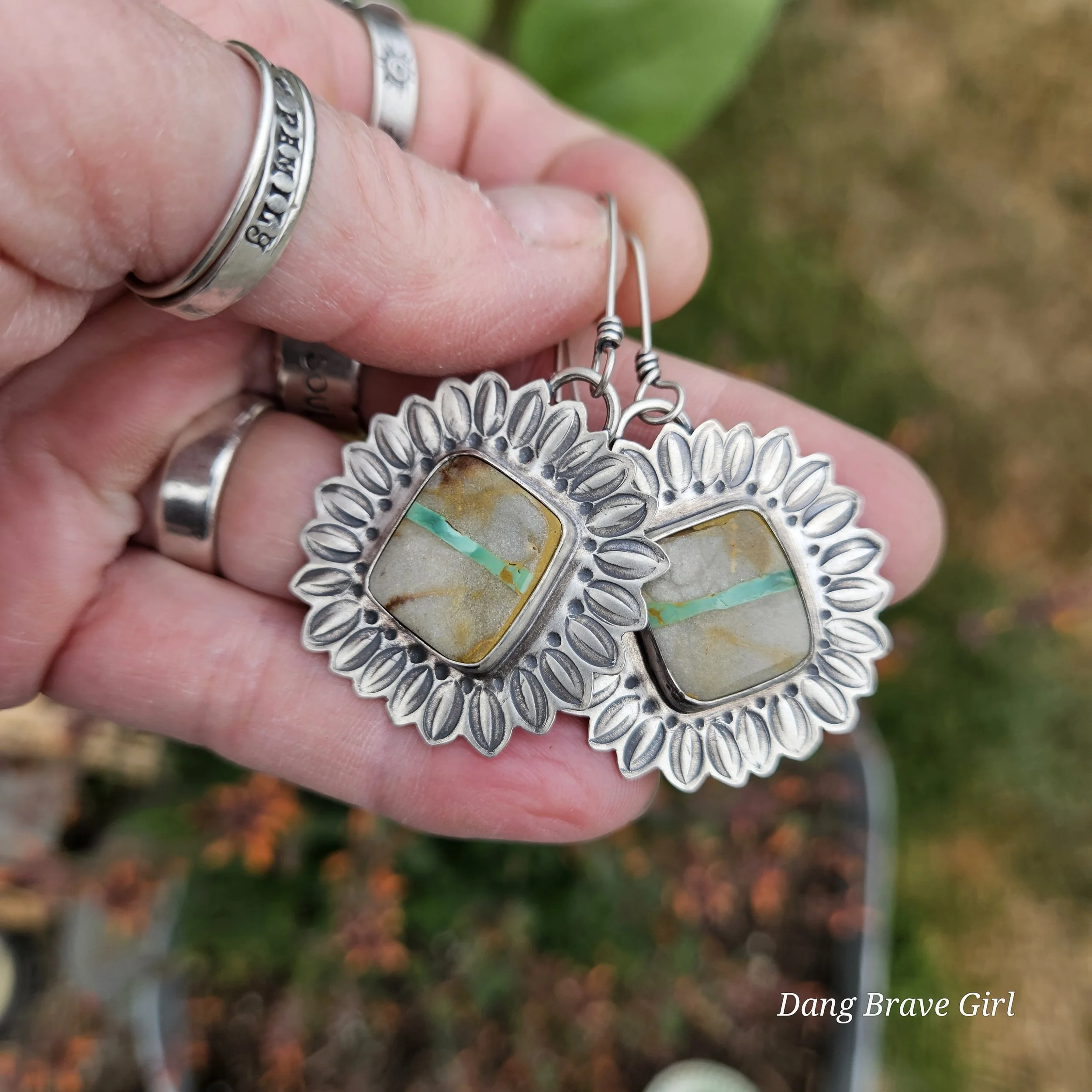 sunflower earrings