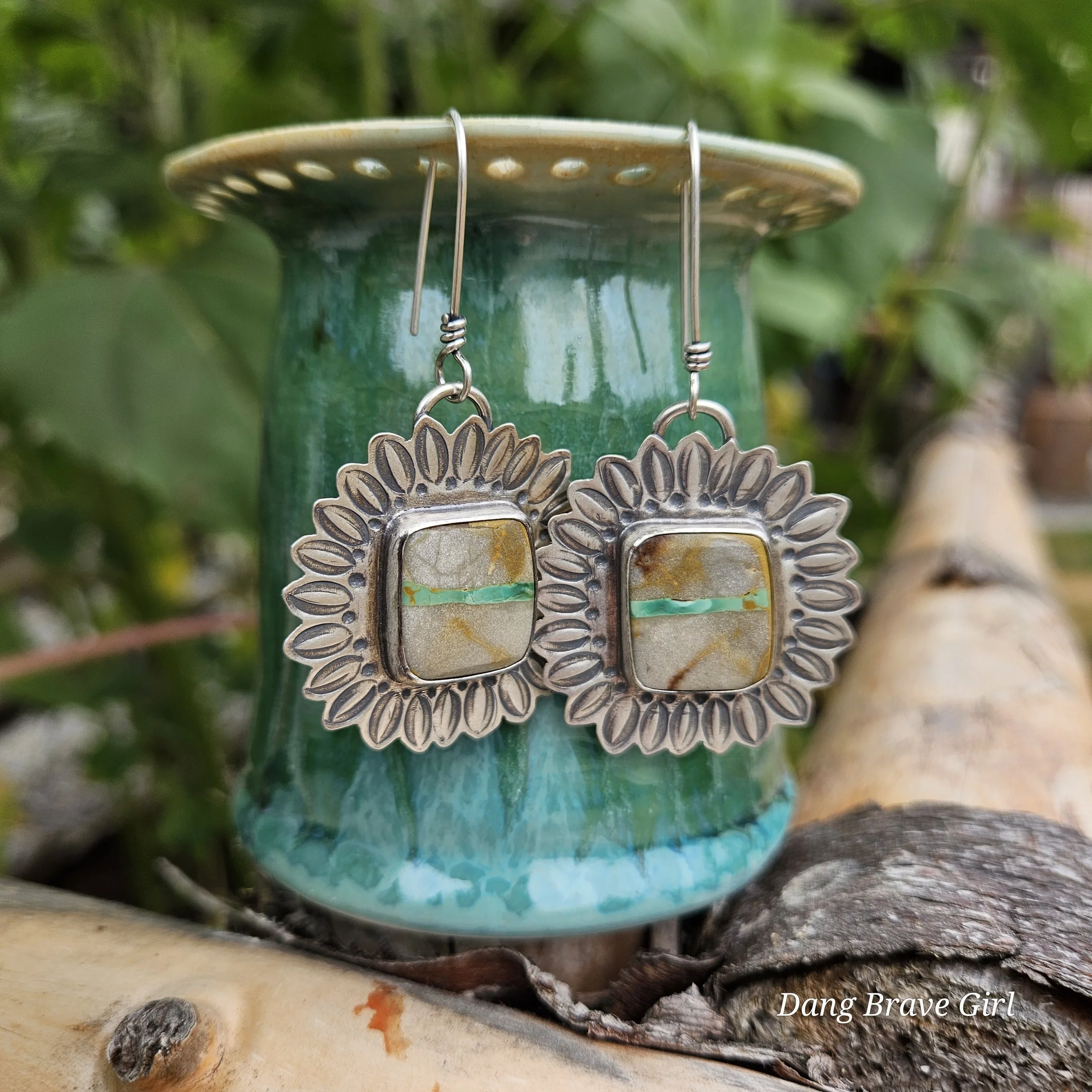 sunflower earrings