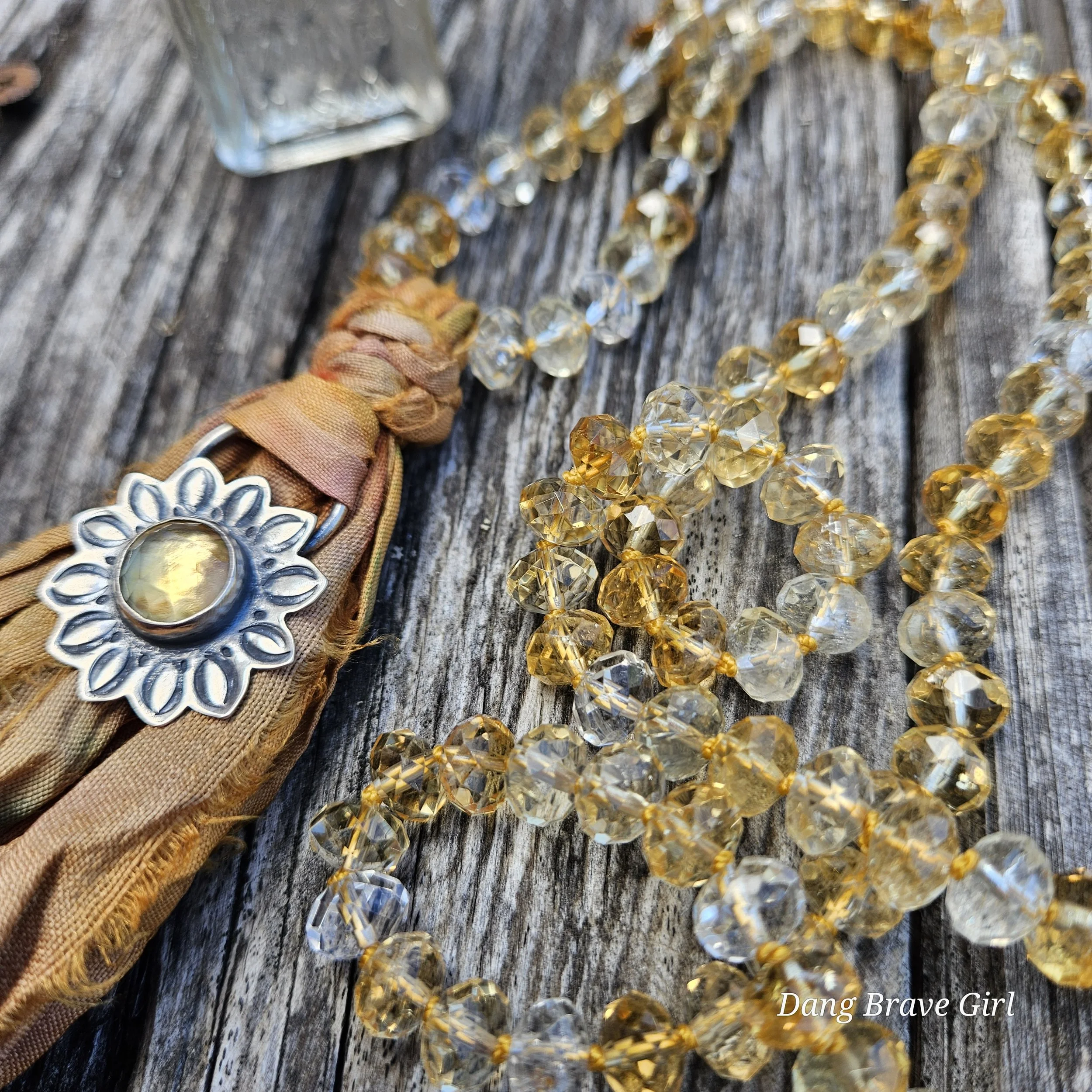 citrine sunflower mala