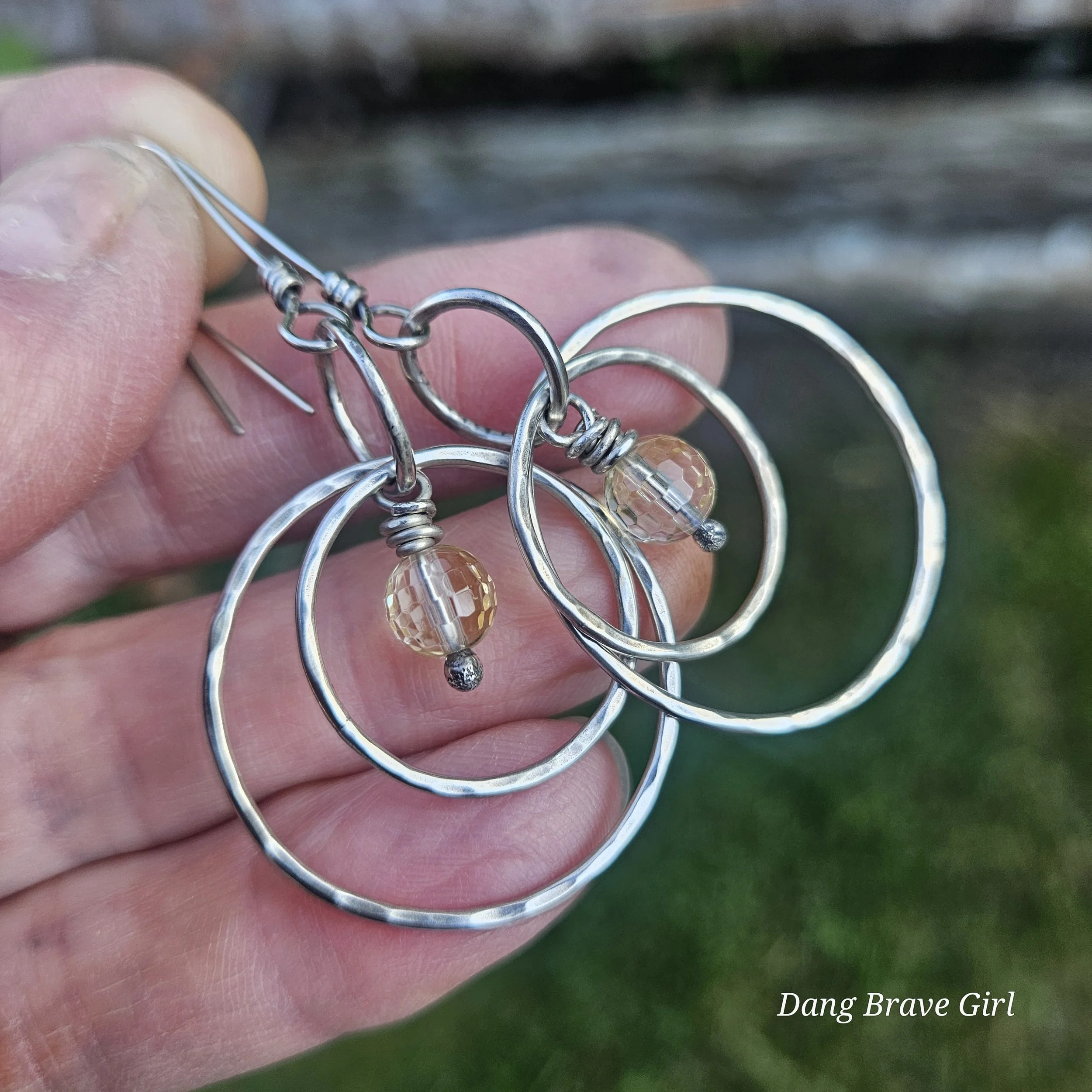 ametrine hoops