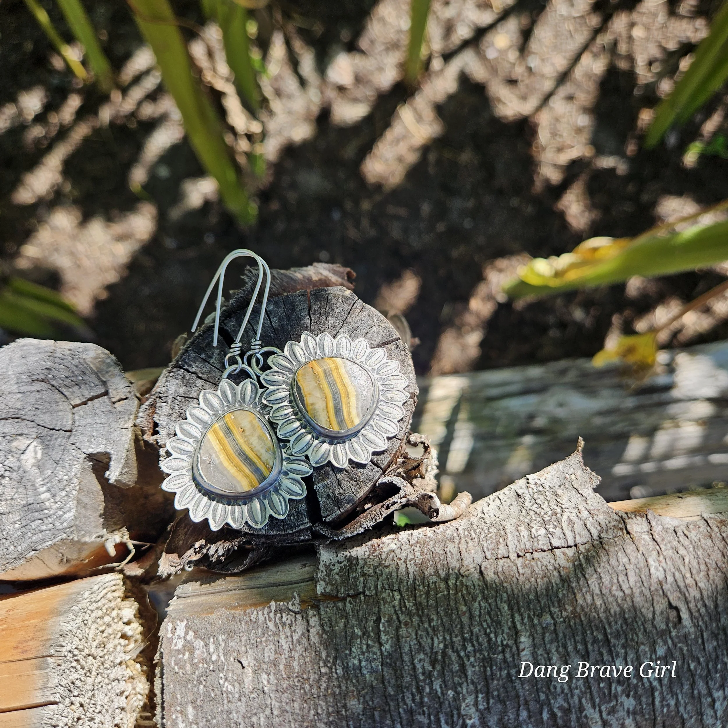 sunflower earrings