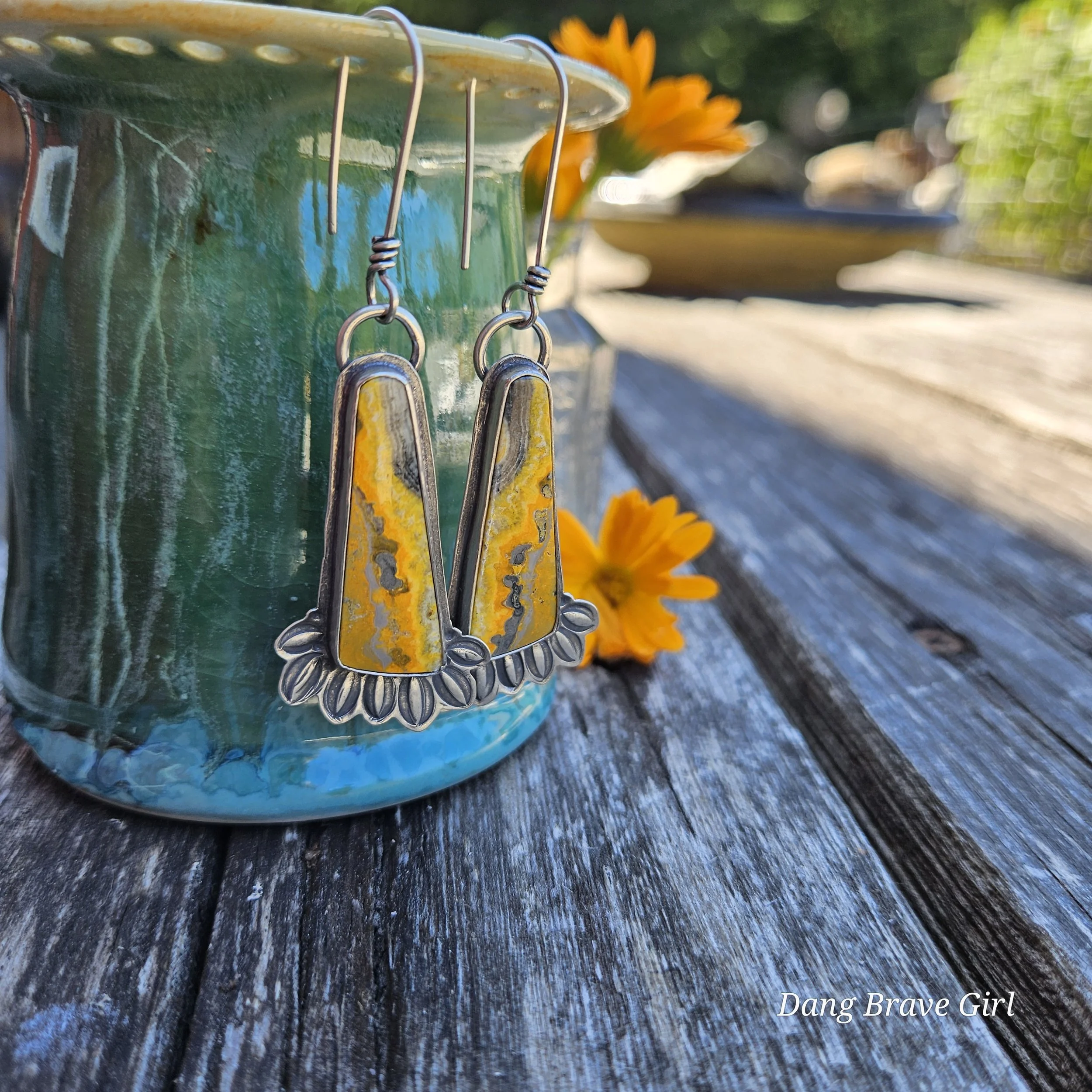 sunflower earrings