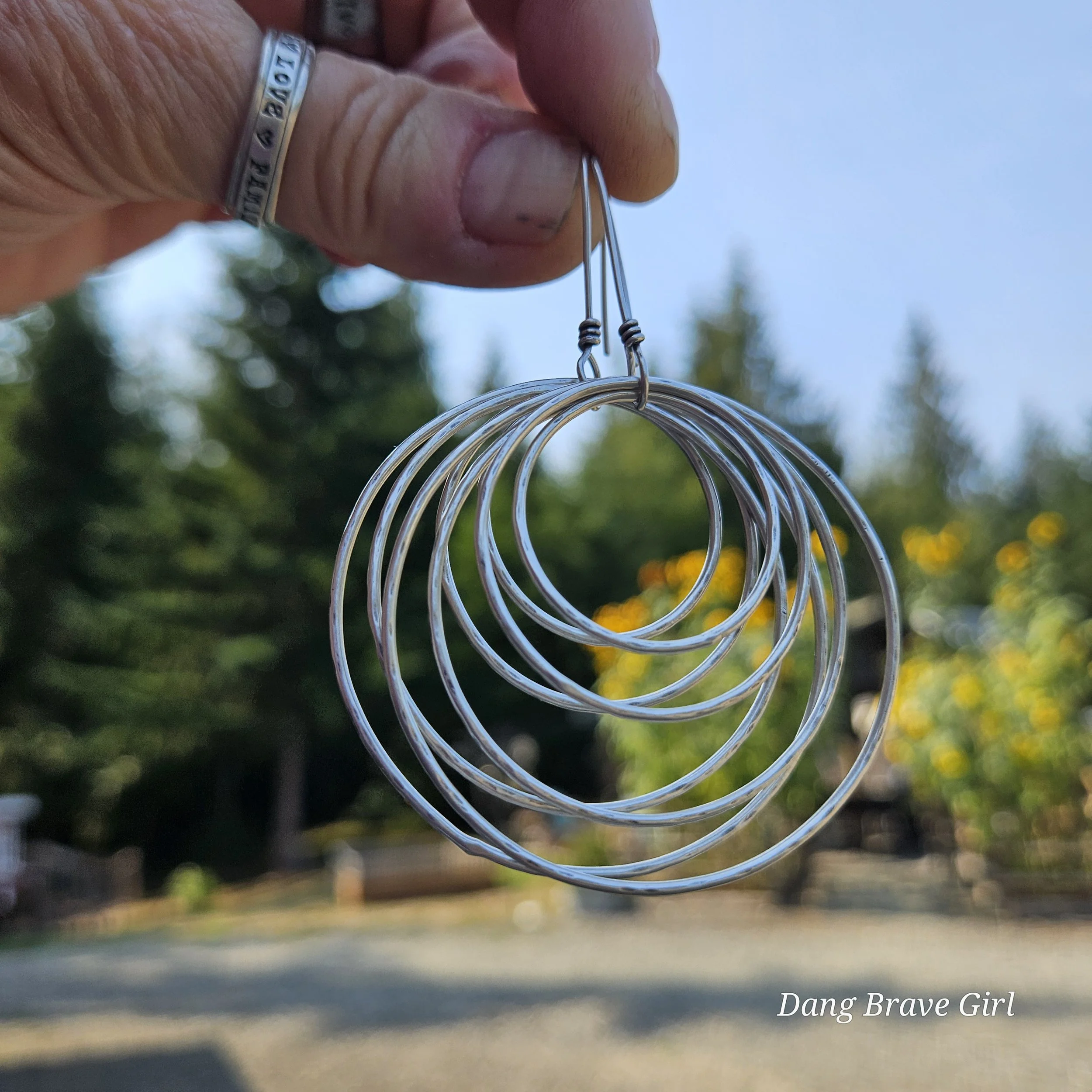 sterling silver hoops