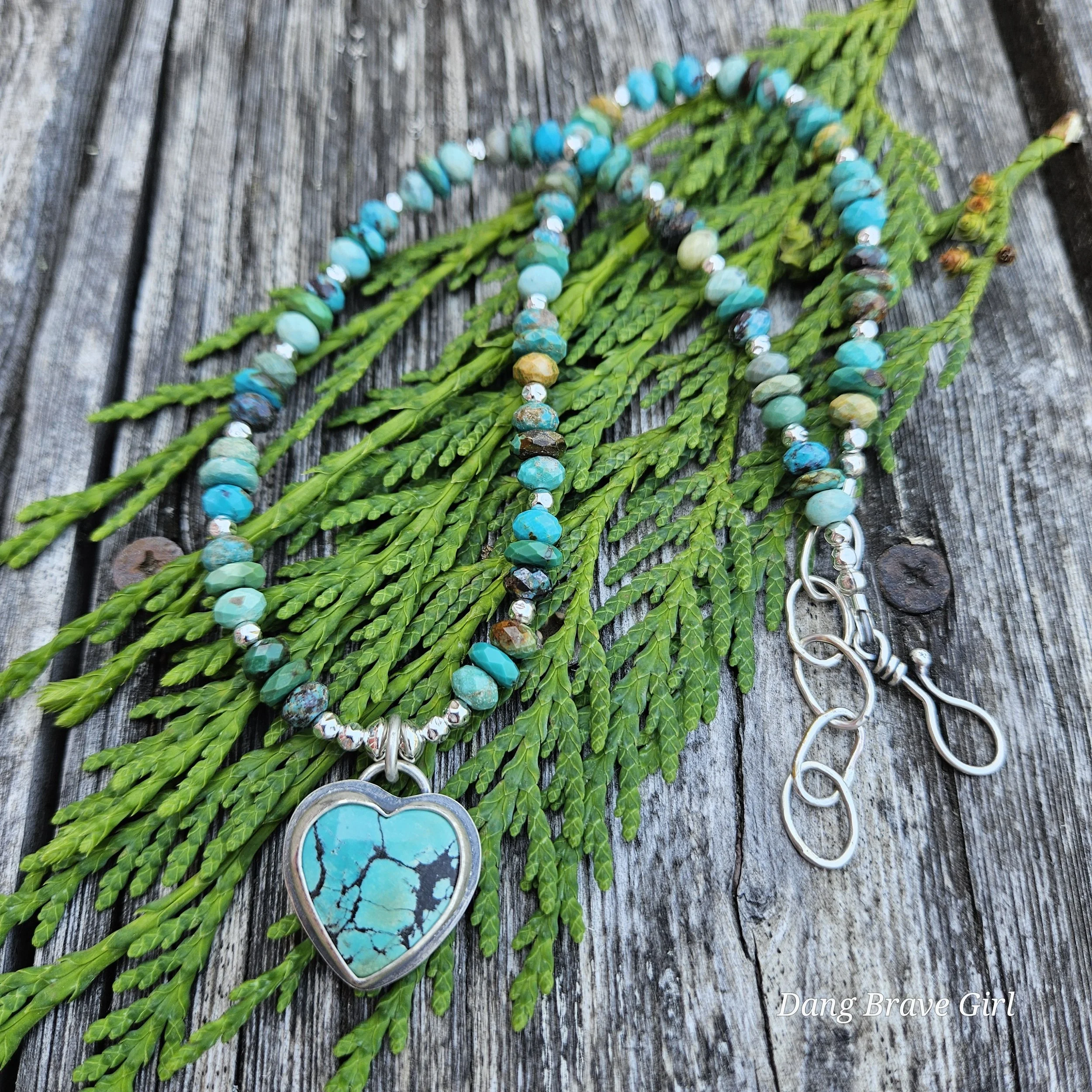 turquoise heart necklace
