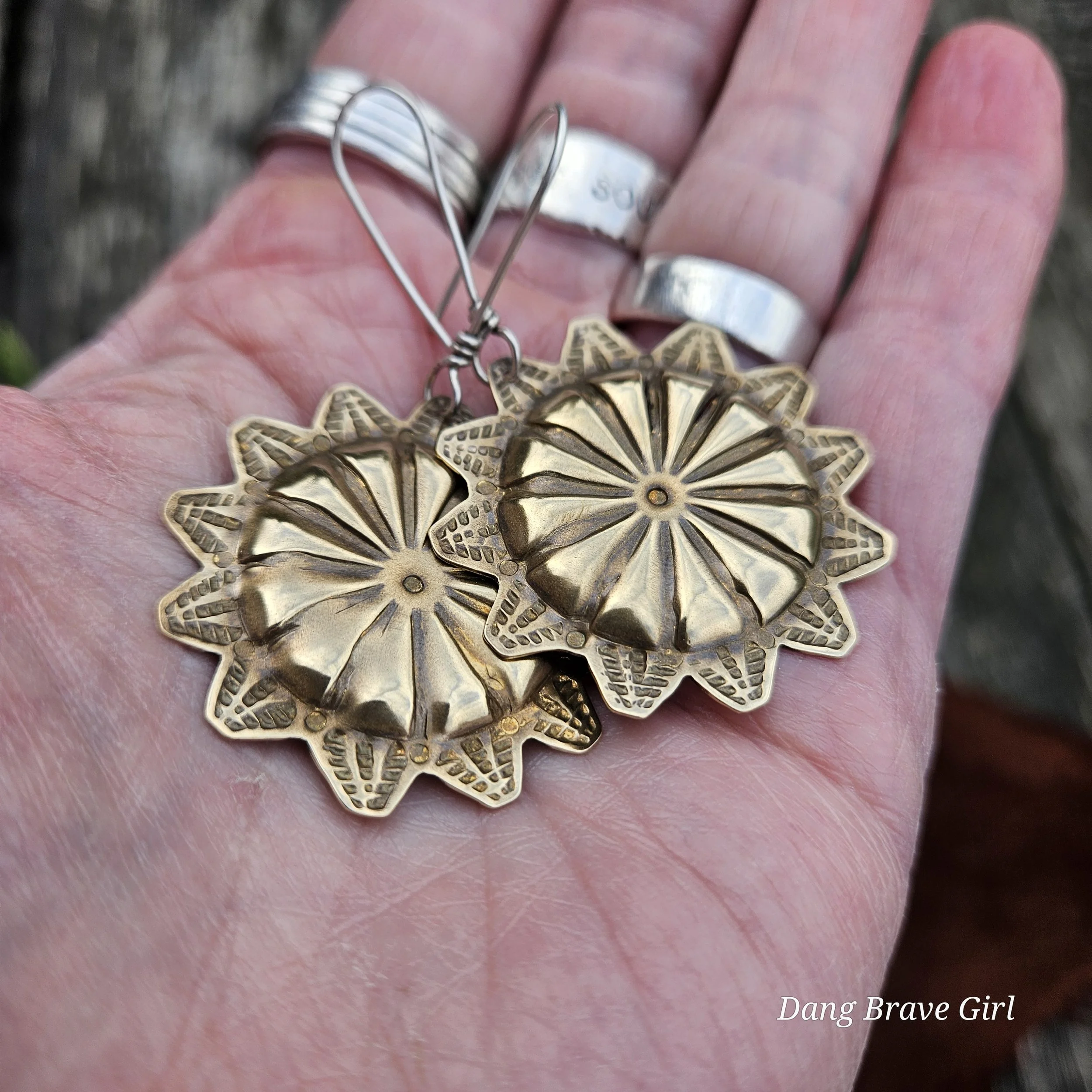 concho earrings
