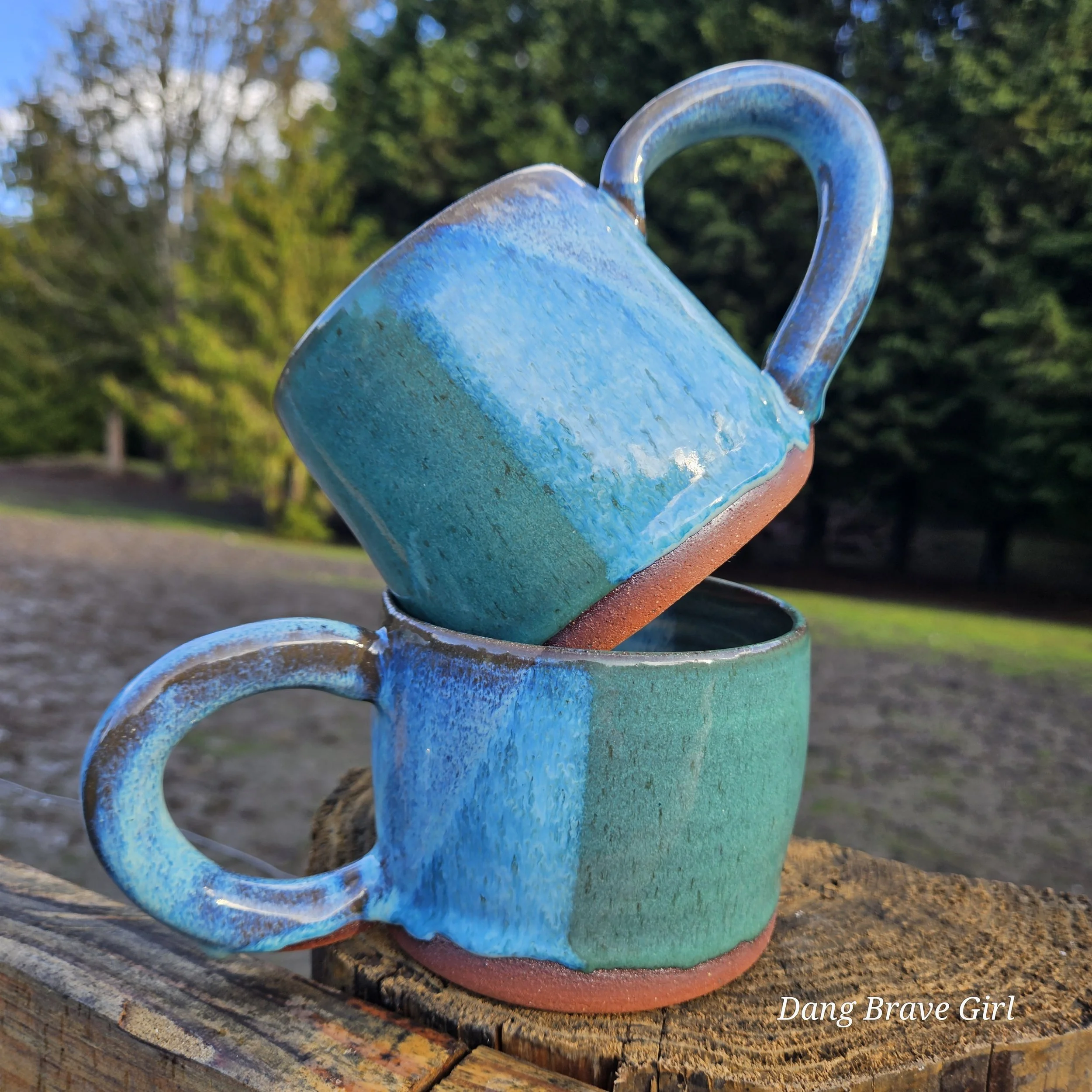 Earth and Sky Mugs, Set of 2